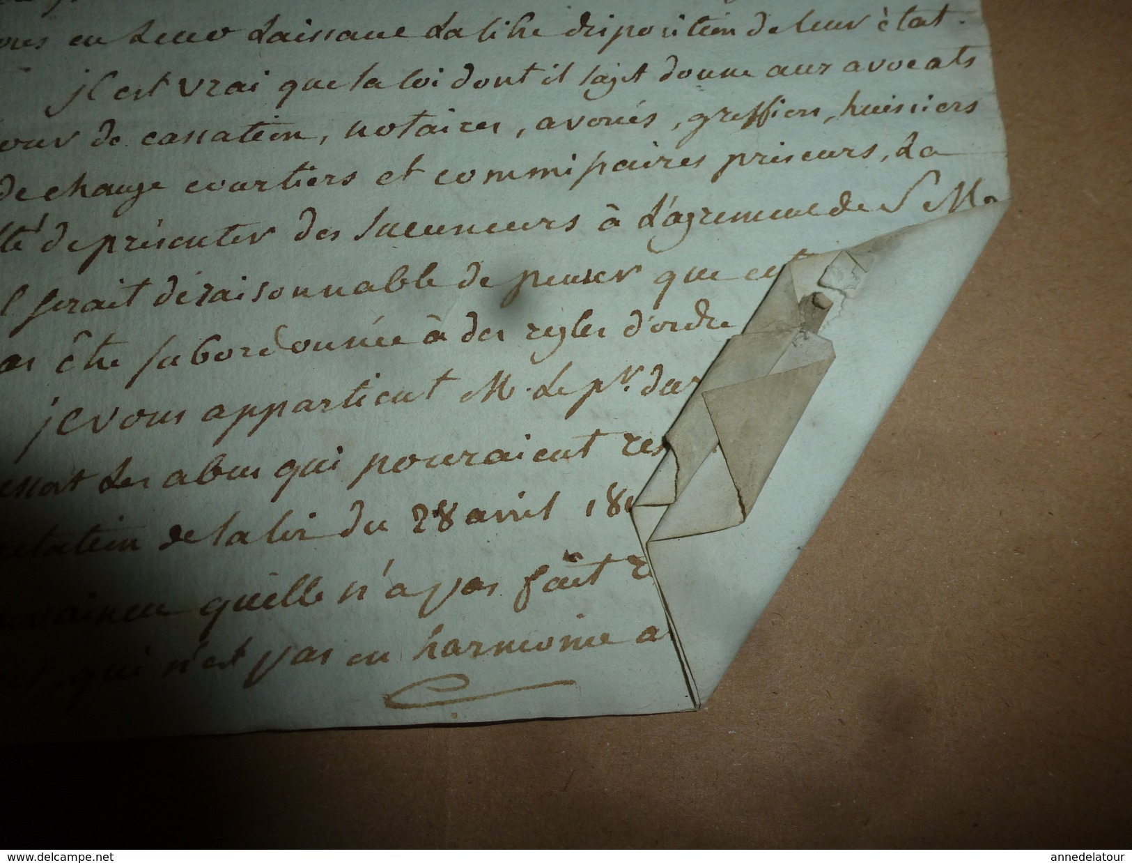 1817 A Mr Le Procureur Du ROI Pour Interpréter L'article 91, Car Il Faut Alléger Les Conséquences Insoutenables,etc - Manuscrits