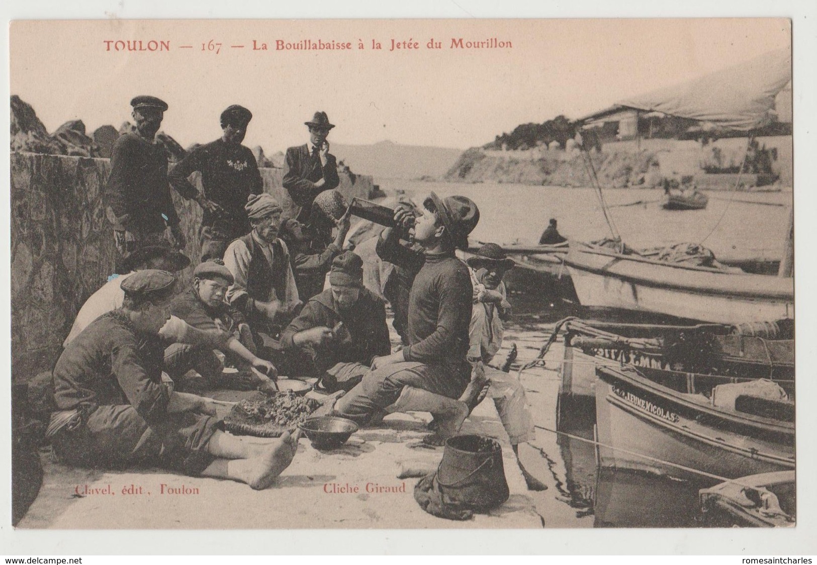 CPA TOULON La Bouillabaisse à La Jetée Du Mourillon - Toulon