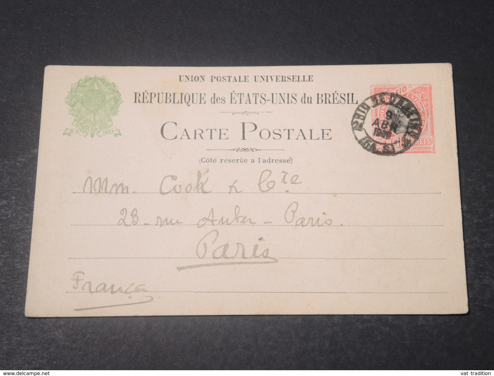 BRÉSIL - Entier Postal De Rio De Janeiro Pour La France En 1906 - L 10972 - Entiers Postaux