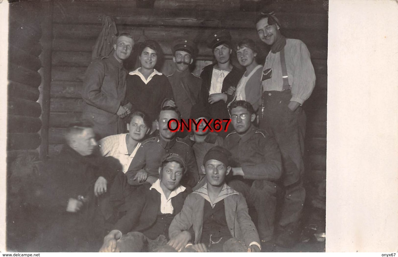 Carte Postale Photo SOLBERG-LODINGEN (Norvège-Norge-Nordland) Abri-Sous-terrain-Blockhaus-1917 - Norvège