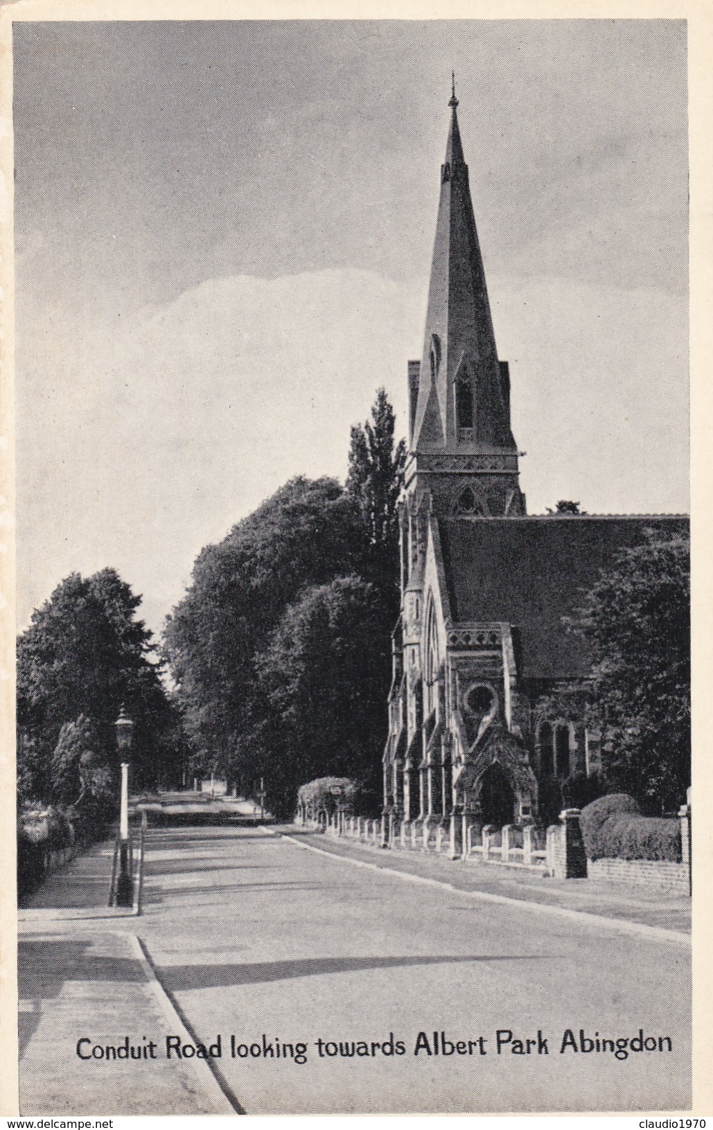 CARTOLINA  - INGHILTERRA - OXFORD - CONDUIT ROAD LOOKING TOWARDS ALBERT PARK ABINGDON - Oxford