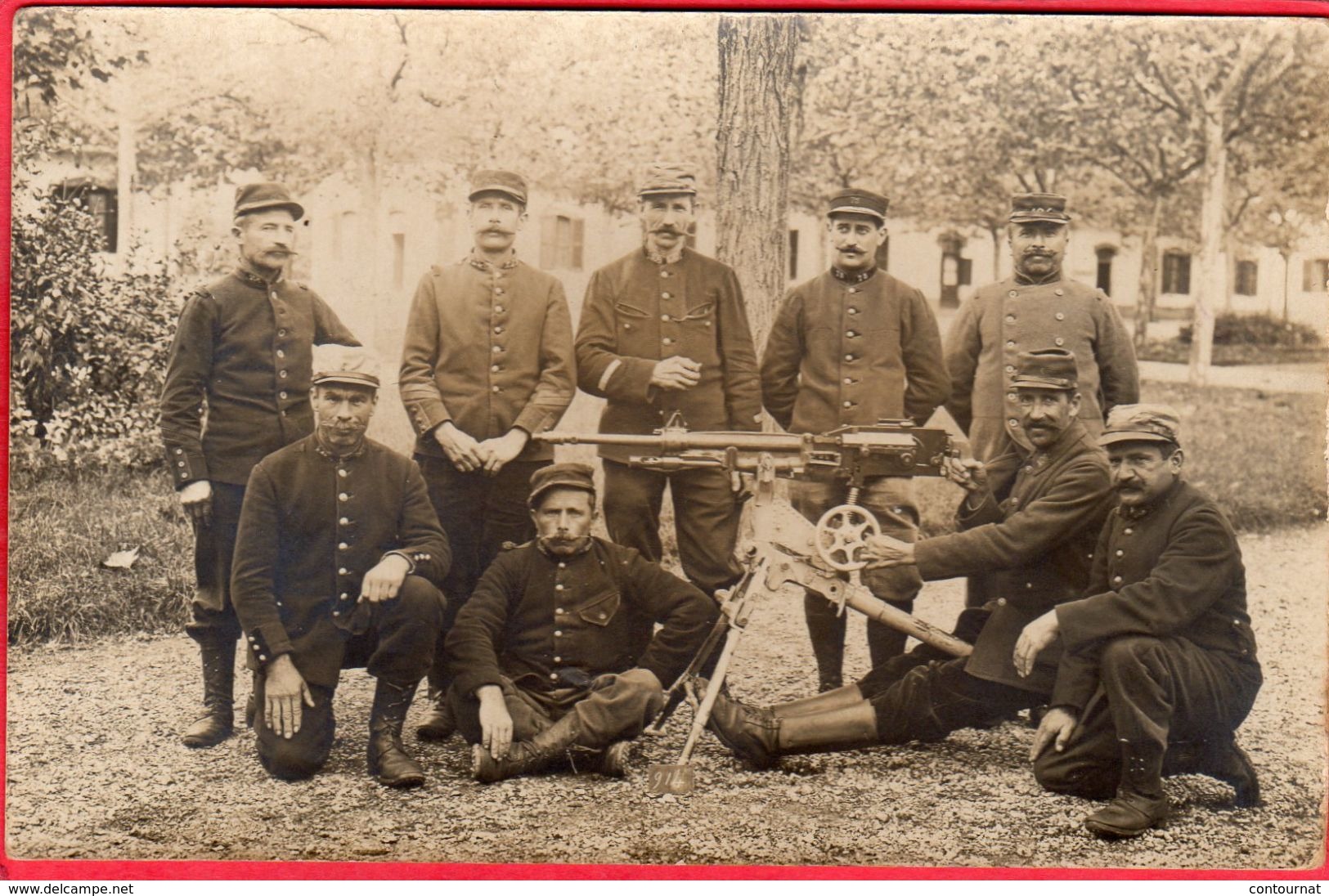 PHOTOCARTE Carte  Mitrailleuse ( Militaire Photo PACALET à LYON - Ausrüstung