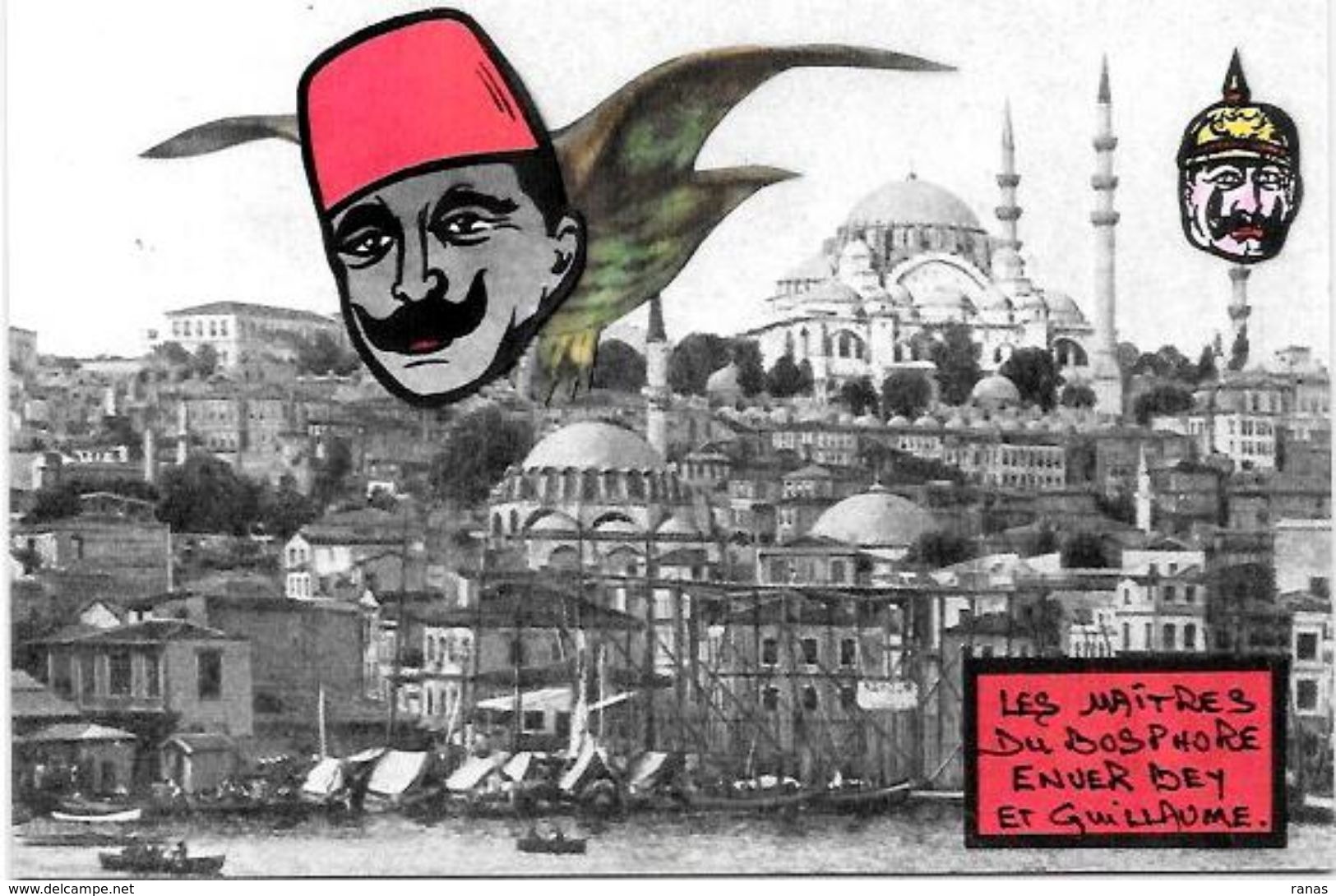 CPM Arménie Génocide Arménien Turquie Turkey Satirique Caricature Non Circulé Kaiser Enver BEY - Armenië