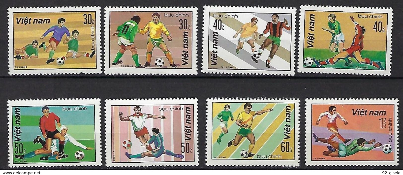 Vietnam YT 323 à 330 " Football " 1982 Neuf** MNH - Vietnam