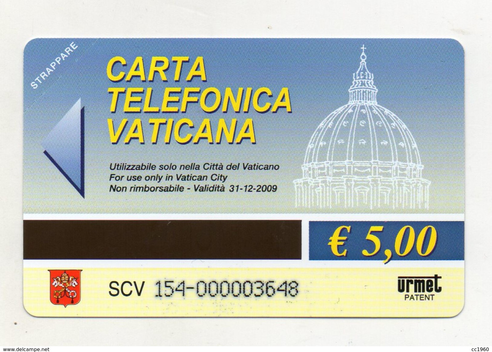 Vaticano - Urmet - Presepe Napoletano - Nuova - Validità 31.12.2009 - (FDC7215) - Vaticano