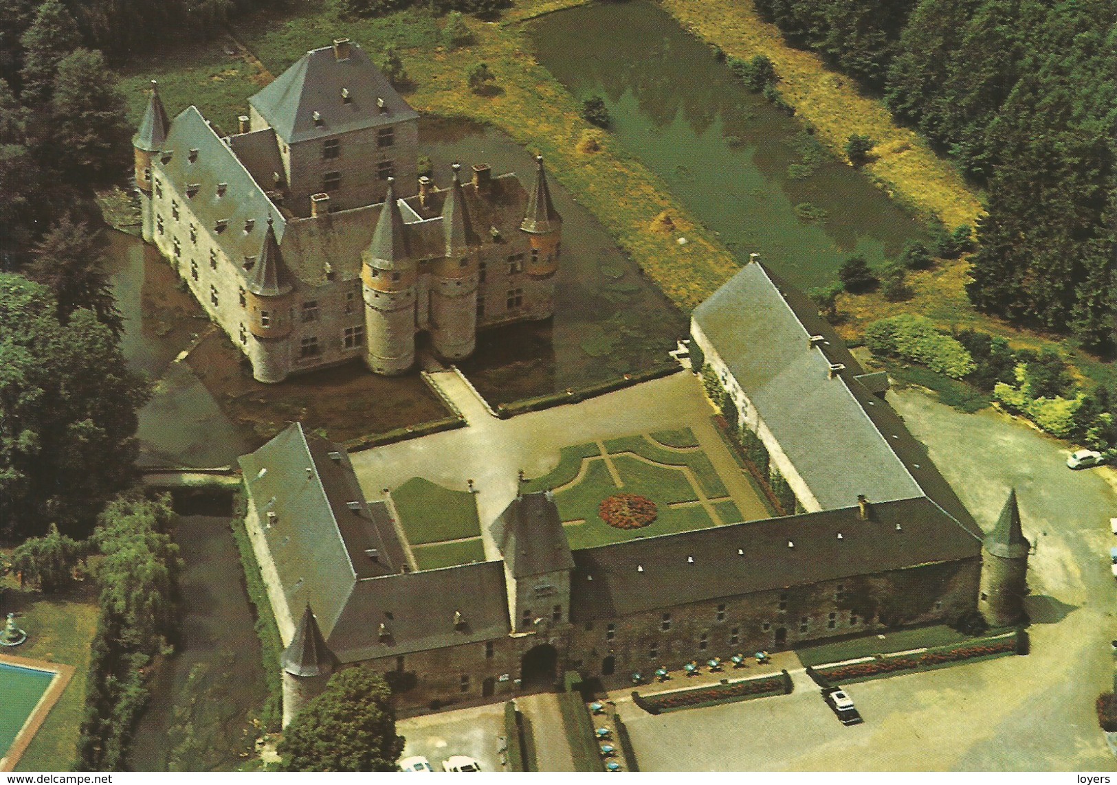 SPONTIN Sur Bocq. Château Féodal.  (scan Verso) - Yvoir