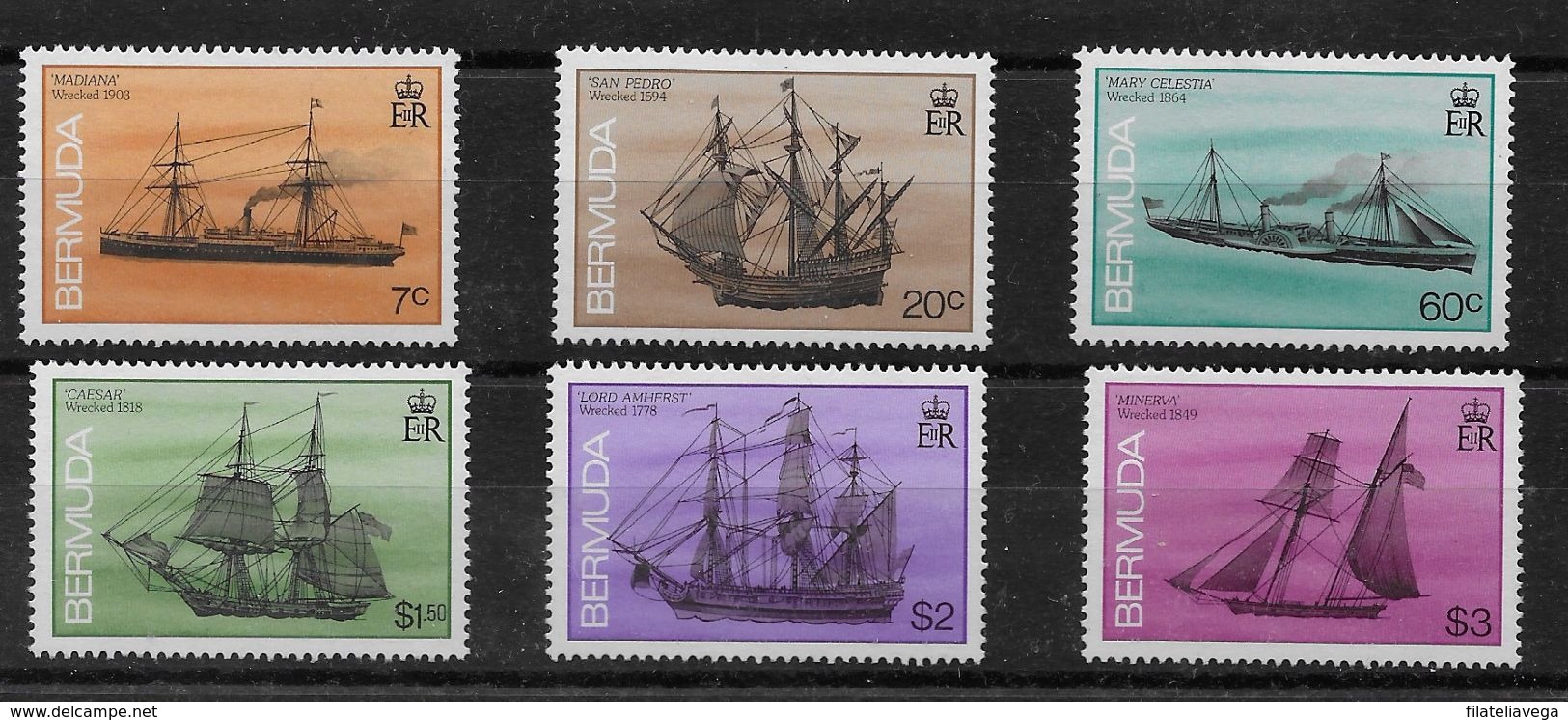 Serie De Bermuda Nº Yvert 476/81 ** BARCOS (SHIPS) - Bermudas