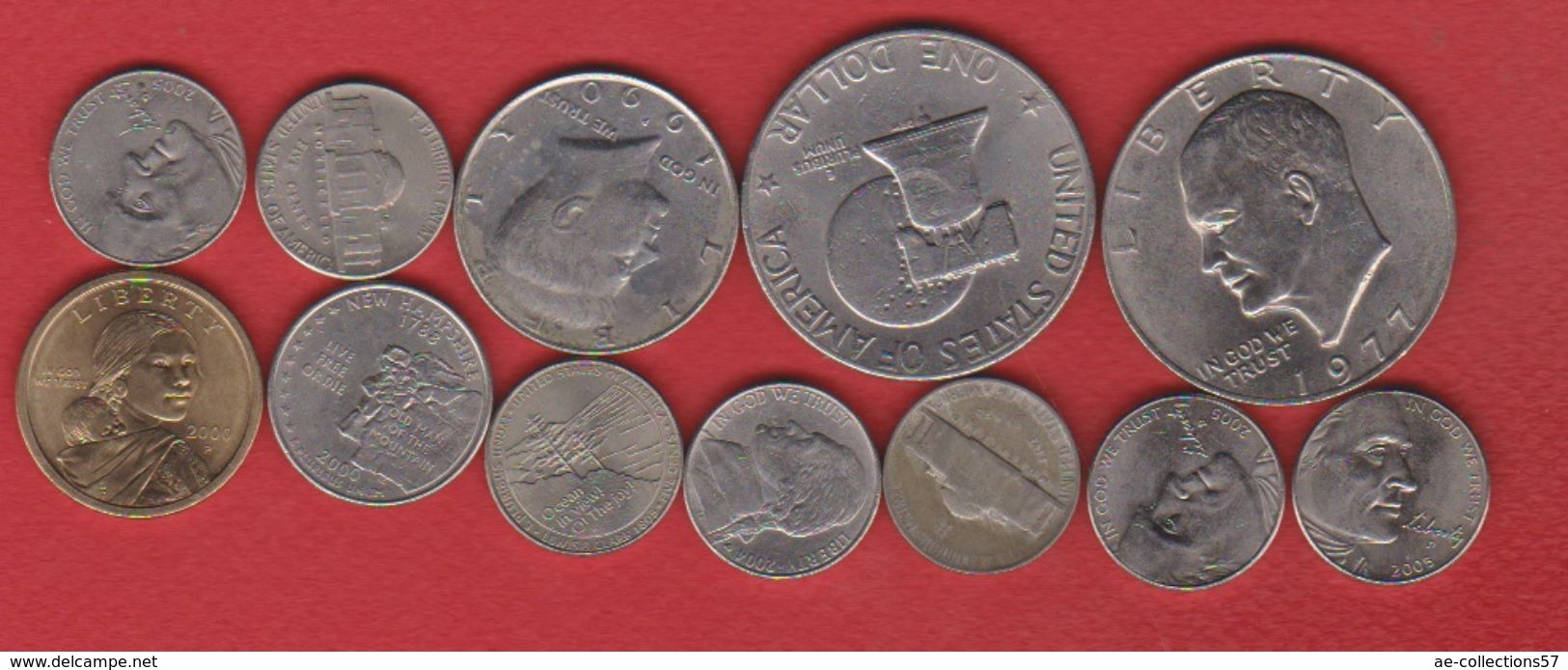 Etats Unis / Lot De12 Monnaies - Sammlungen