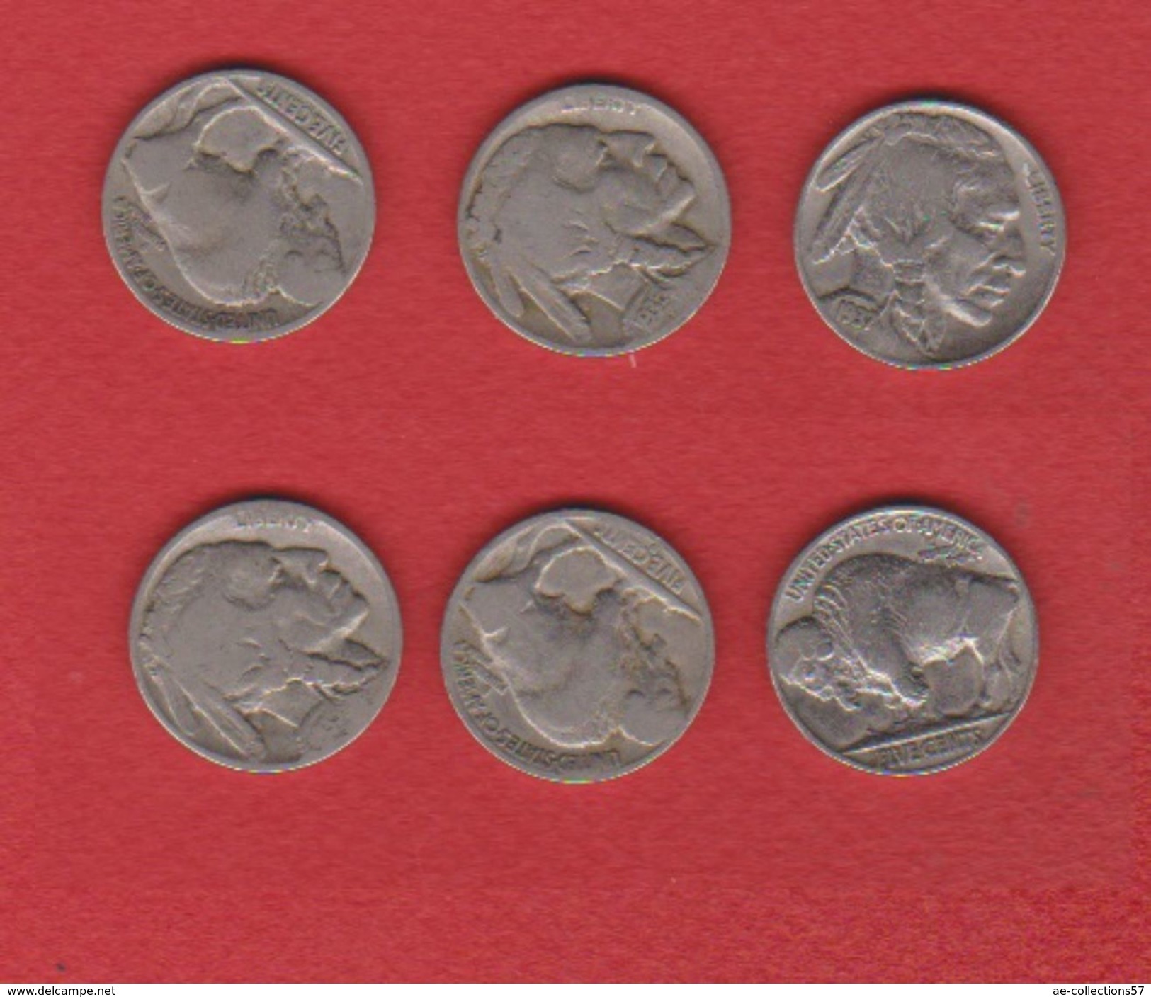 Etats Unis / Lot 3 X 5Cents 1935, 1937, 1936 D - 1913-1938: Buffalo