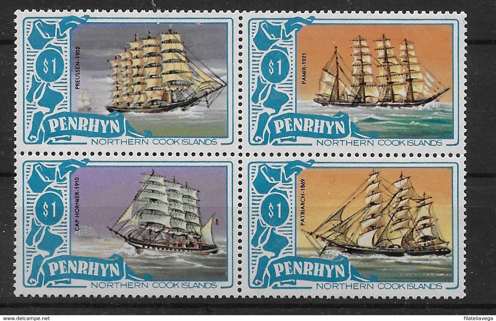 Serie De Penrhyn Nº Yvert 175/78 **  BARCOS (SHIPS) - Penrhyn