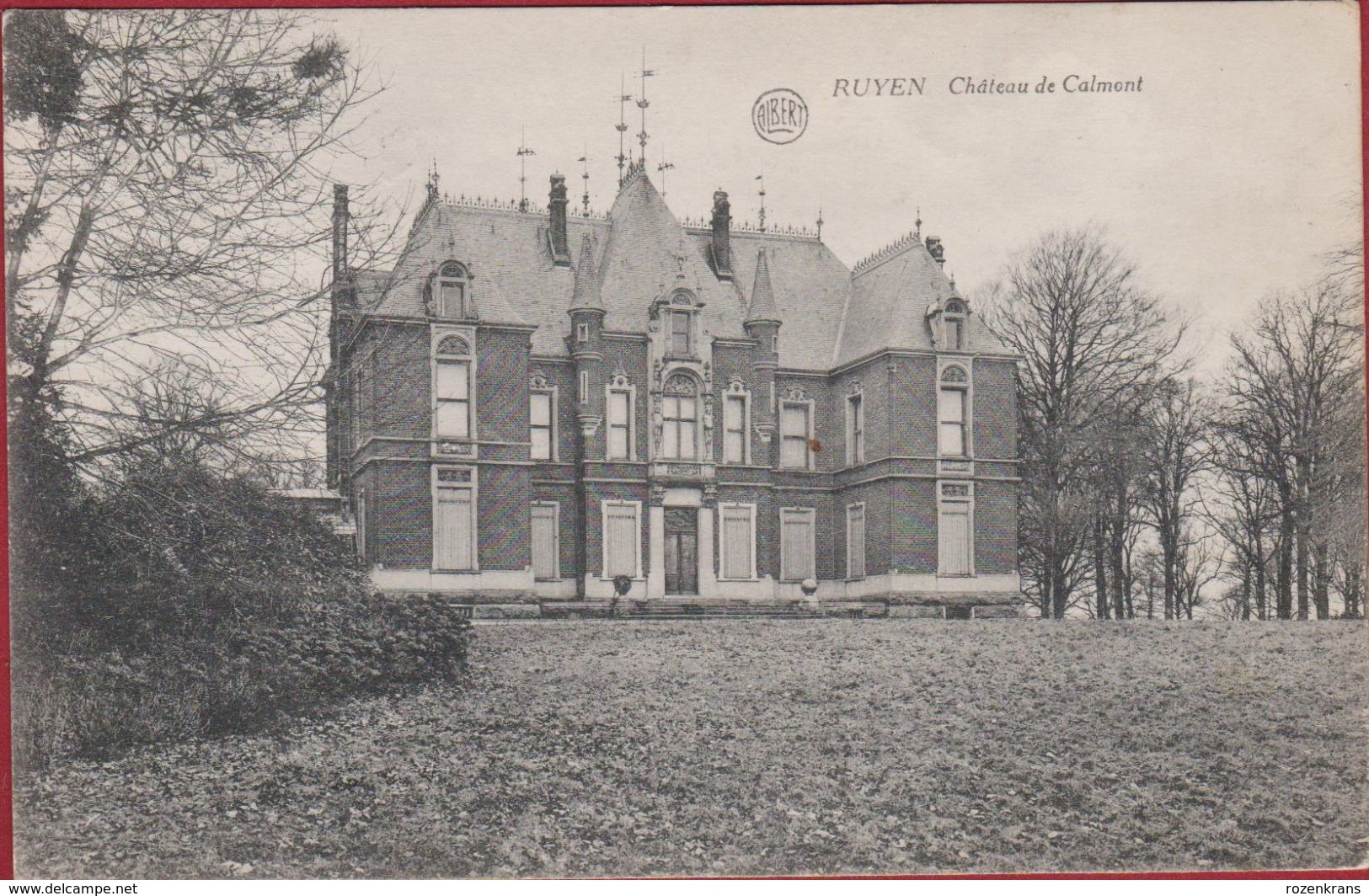 Ruien Ruyen Chateau De Calmont Kasteel Van Calmont Kluisberg Kluisbergen 1921 (In Zeer Goede Staat) - Kluisbergen