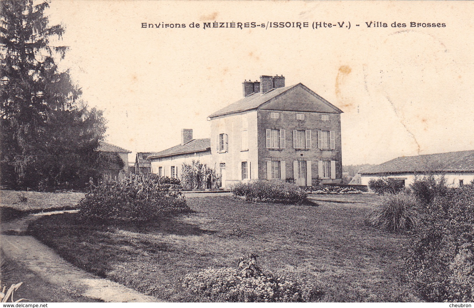 87. MEZIERES SUR ISSOIRE. CPA . VILLA DES BROSSES. ANNÉE 1908 - Meziere Sur Issoire