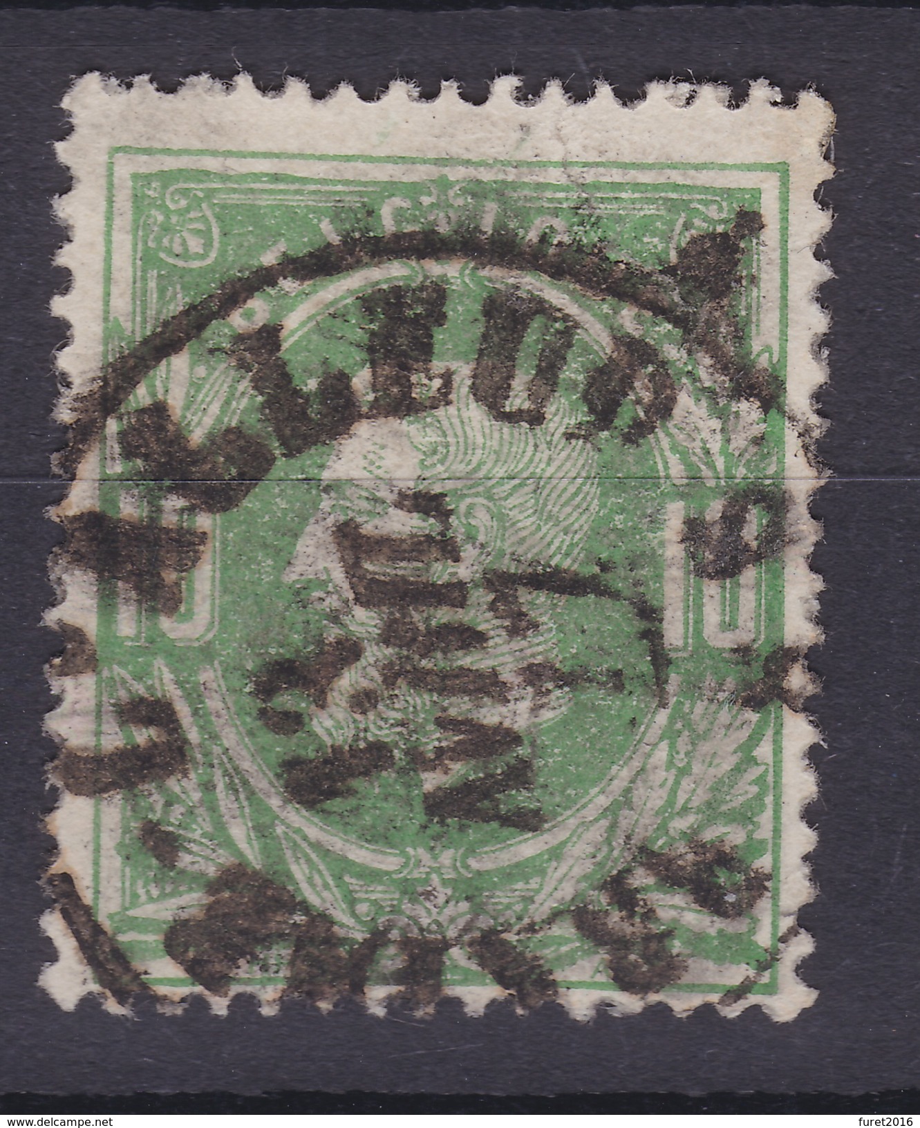 N° 30  BRAINE L ALLEUD  Double Cercle  COBA  +4.00 - 1869-1883 Léopold II