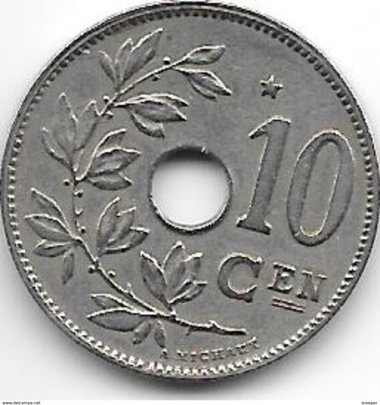 *belguim 10 Centimes 1930 Dutch   Vf+ - 10 Centimes