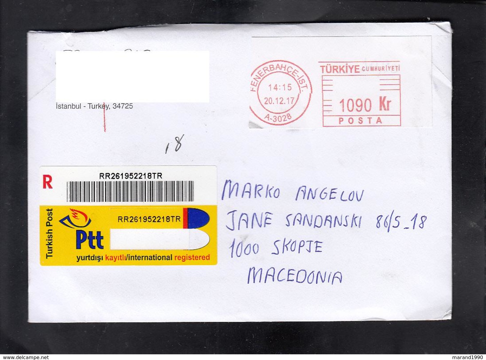 R-COVER / TURKEY LABEL ** - Cartas & Documentos