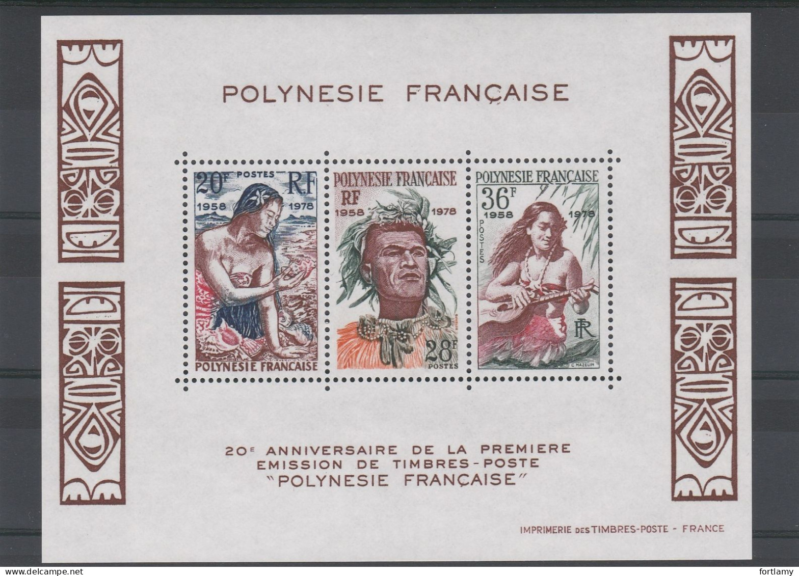 LOT 1323 POLYNESIE BLOC N°4-5-6-7-8-12-13-15-18 **