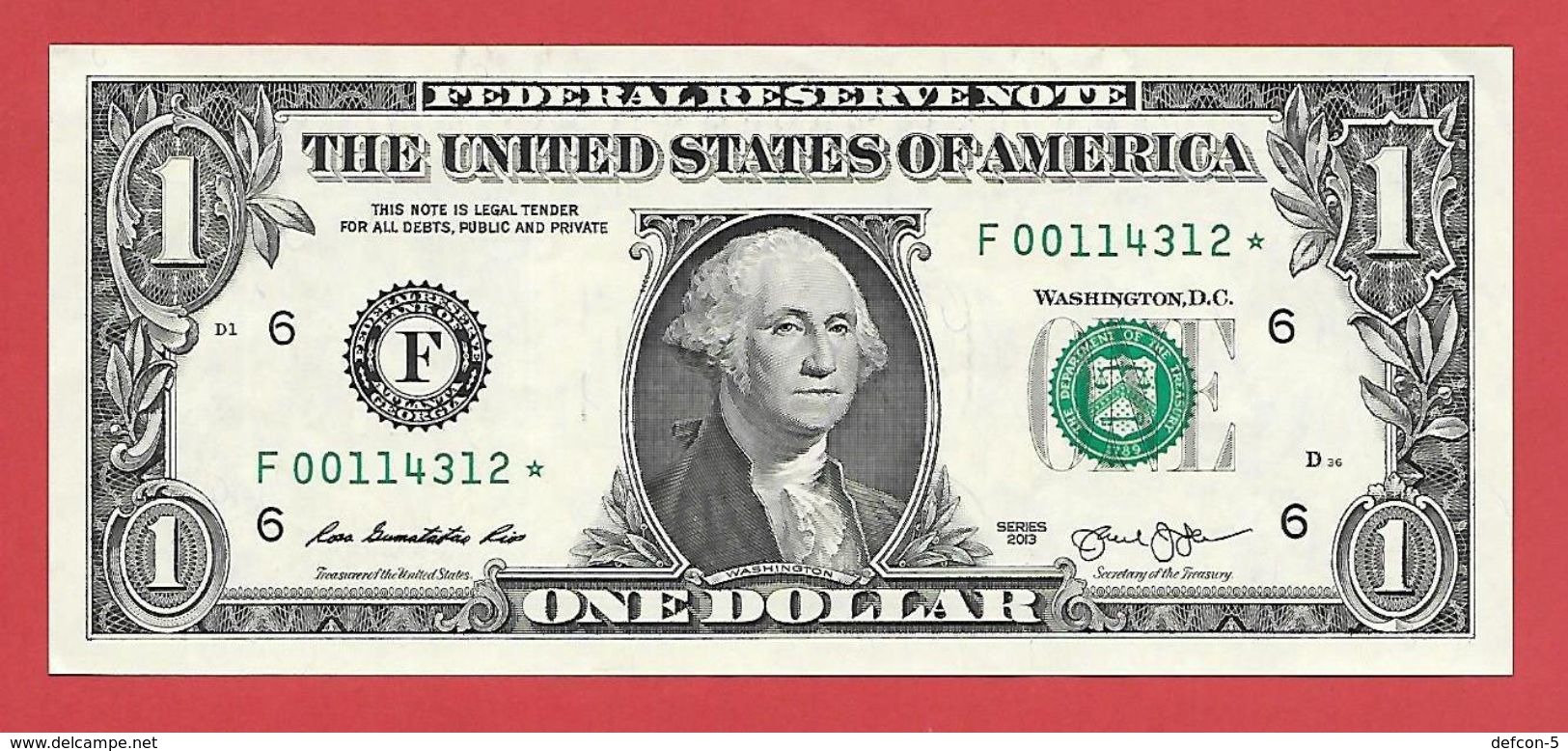 2x STARNOTE ° 1 US-Dollar 2013 ° 3.200.000 RunSize ° Sehr Guter Zust. ° F00114312 > 313* Fortlfd. ($025-01) Small Number - Abarten