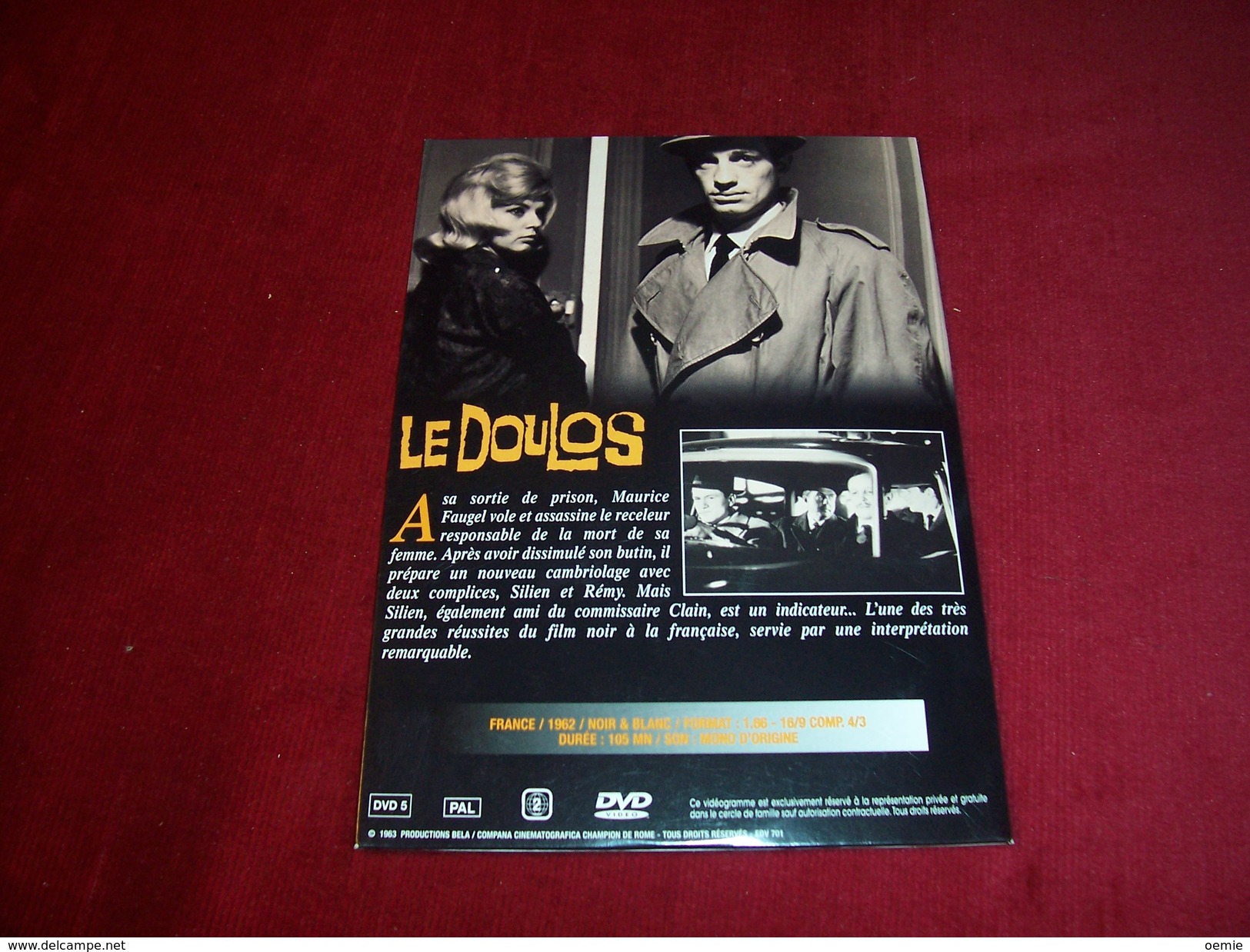 JEAN PIERRE MELVILLE  °° LE DOULOS AVEC BELMONDO - Klassiker