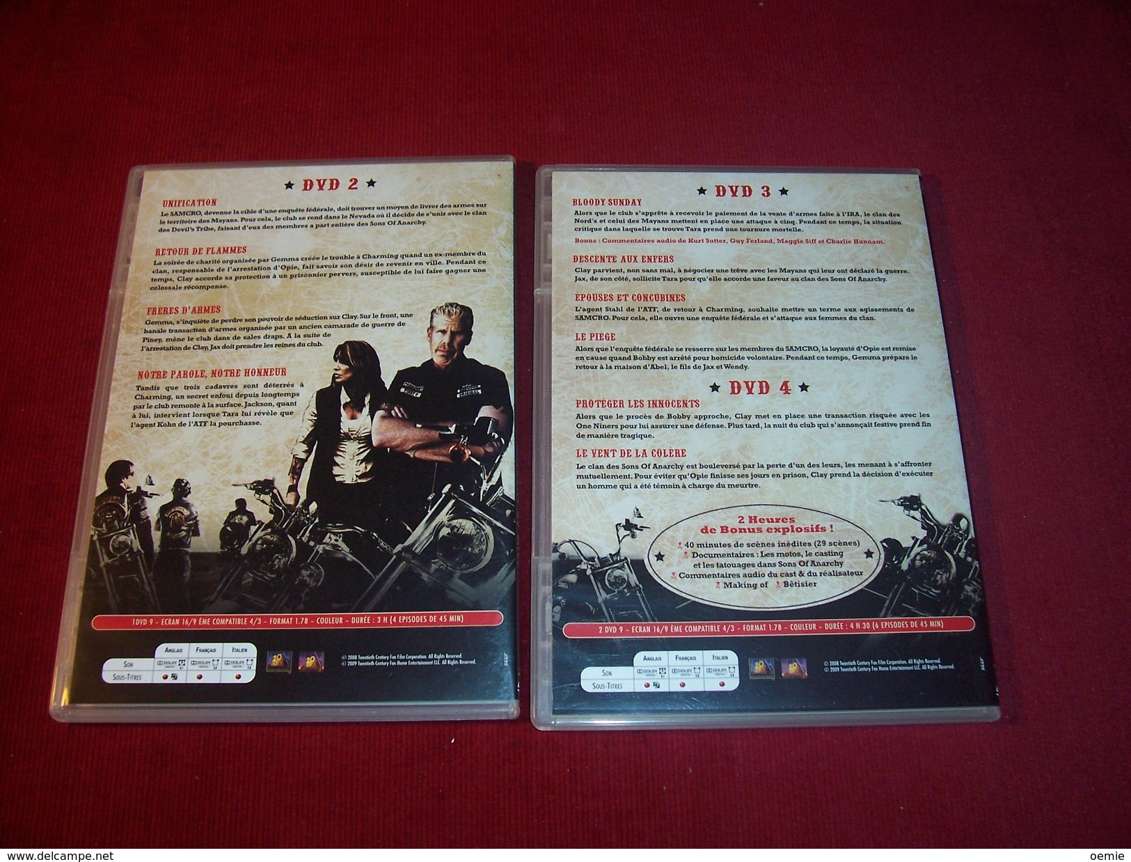 SONS OF ANARCHY   EPISODES DE 4 A 13 - Konvolute