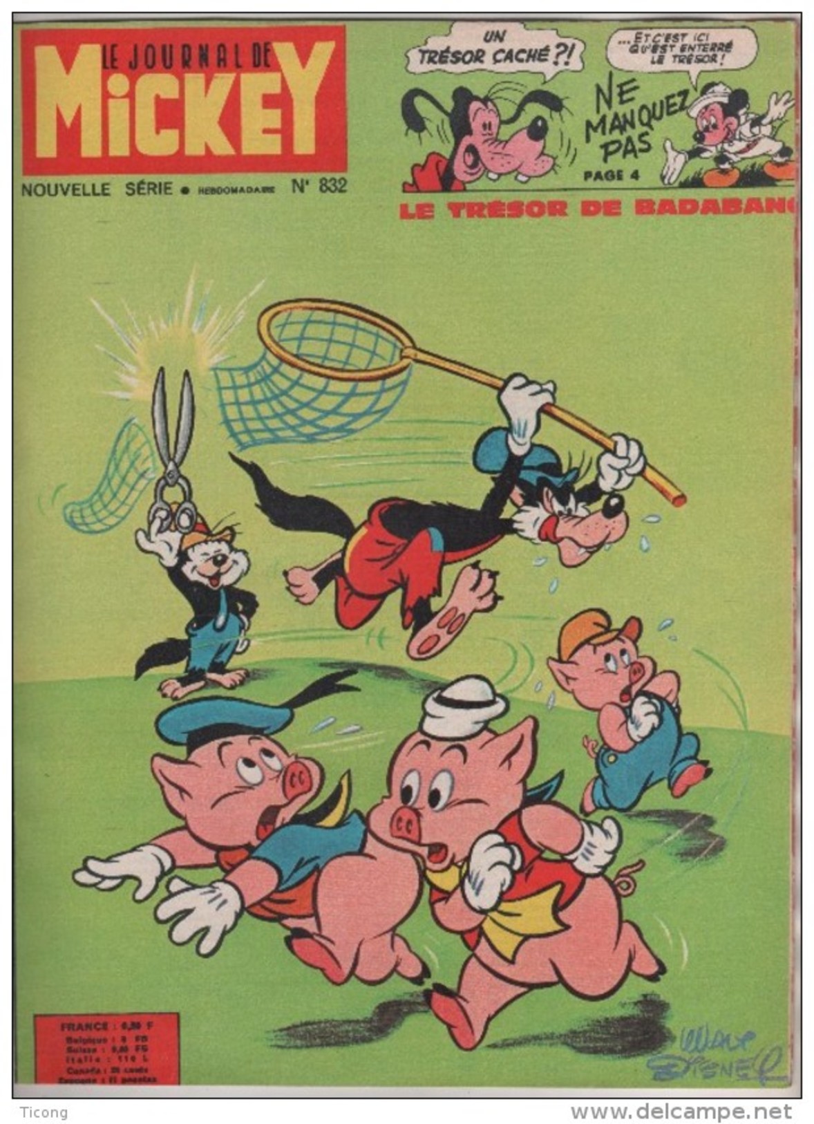 LE JOURNAL DE MICKEY 1968 - PIM PAM POUM, GUY L ECLAIR, THIERRY LA FRONDE - LIVRE EN BON ETAT VOIR LE SCANNER - Journal De Mickey