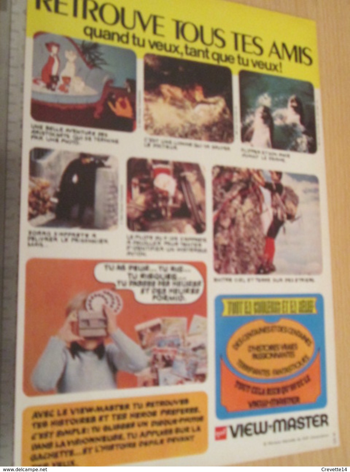 Page De Revue Des Années 60/70 / PUBLICITE VIEWMASTER RETROUVE TOUS TES AMIS , Format  Page A4 - Autres & Non Classés