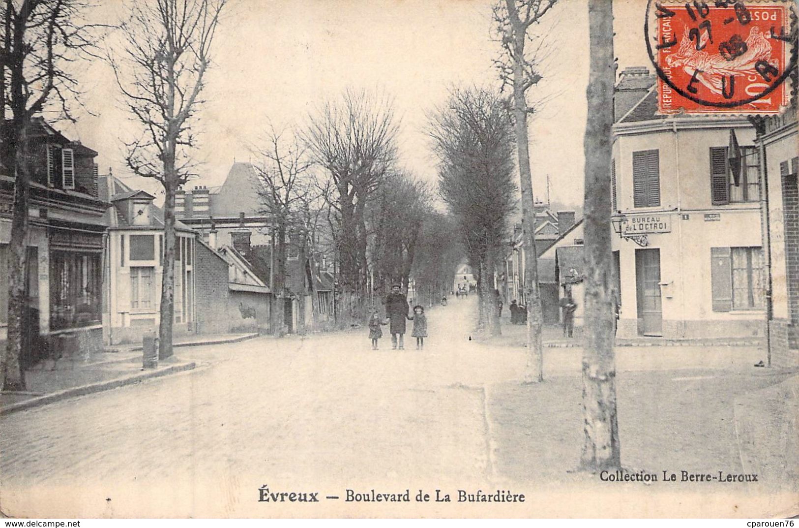 C P A 27] Eure > EVREUX BOULEVARD DE LA BUFFARDIERE TABAC OCTROI - Evreux