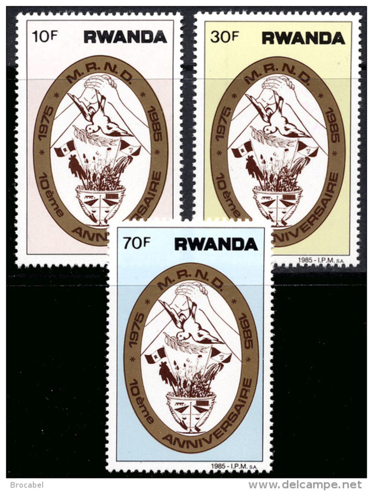 Rwanda 1240/42** Developpement  MNH - Neufs