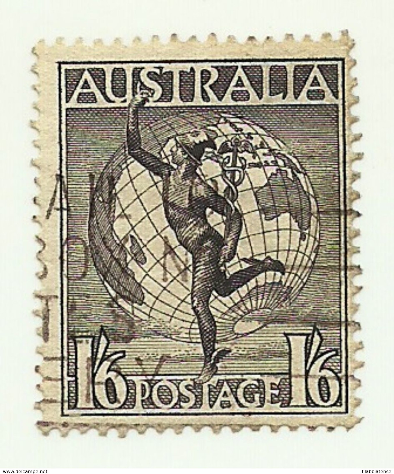 1949 - Australia PA 7 Ordinaria, - Gebruikt