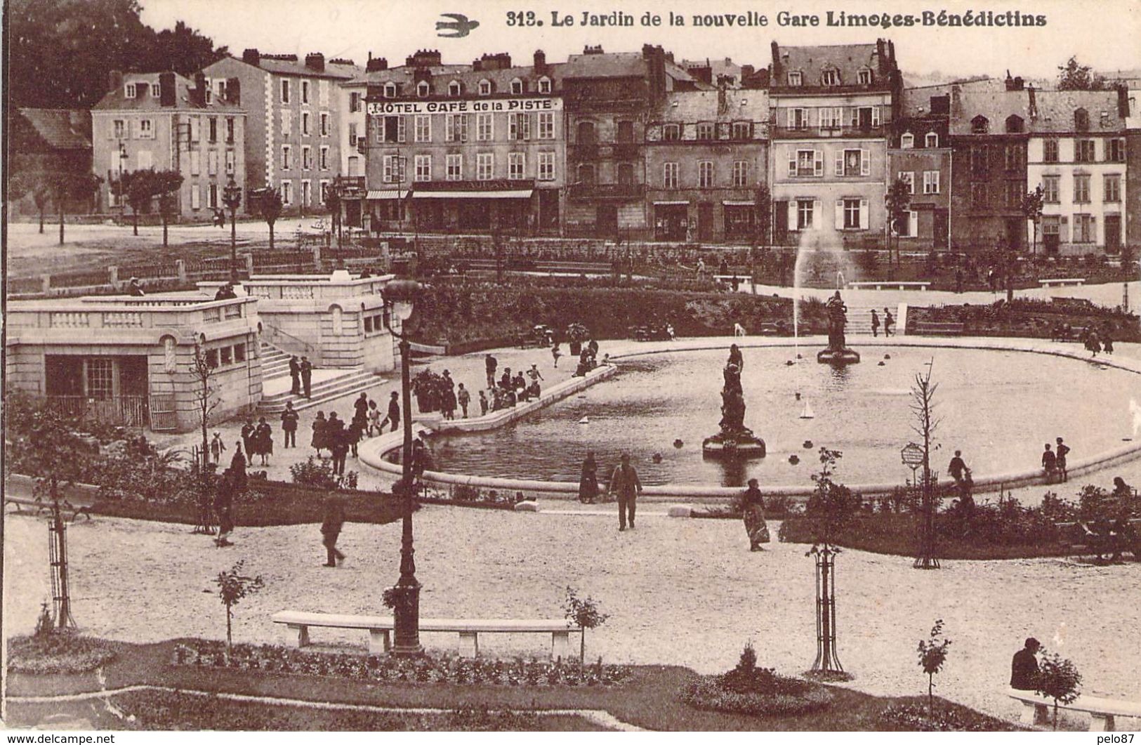 CPA Le Jardin De La Nouvelle Gare Limoges-Bénédictins (animée) PI 2627 - Limoges