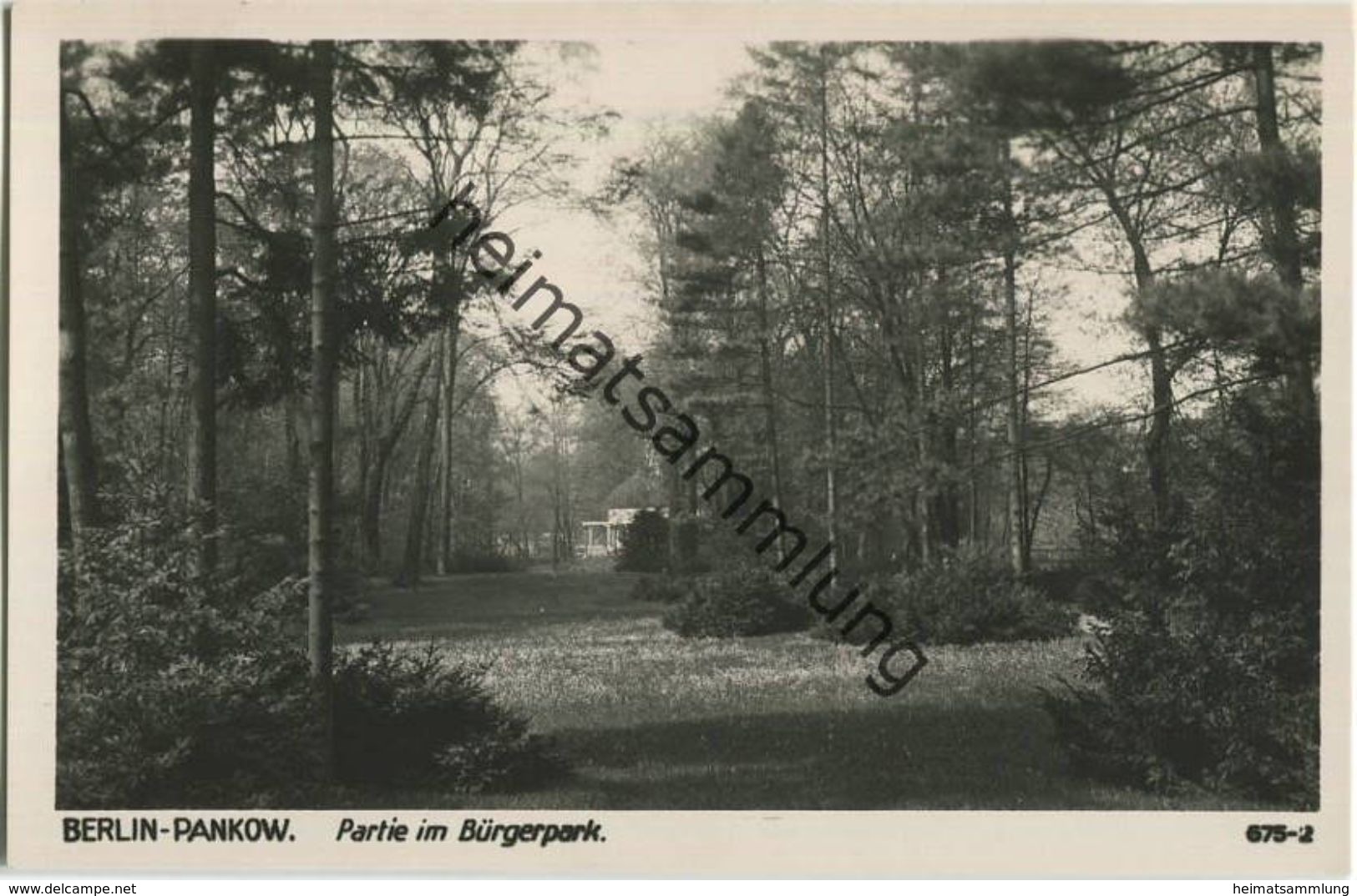 Berlin Pankow - Partie Im Bürgerpark - Foto-AK 30er Jahre - Verlag Ludwig Walter Berlin - Pankow