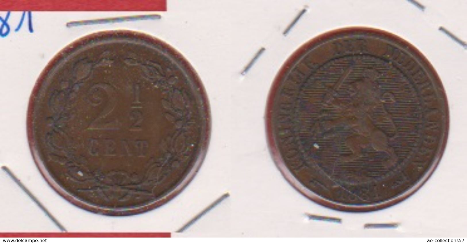 Inde / 2 1/2 Cent  1881 / KM 108 / TTB - 1849-1890: Willem III.