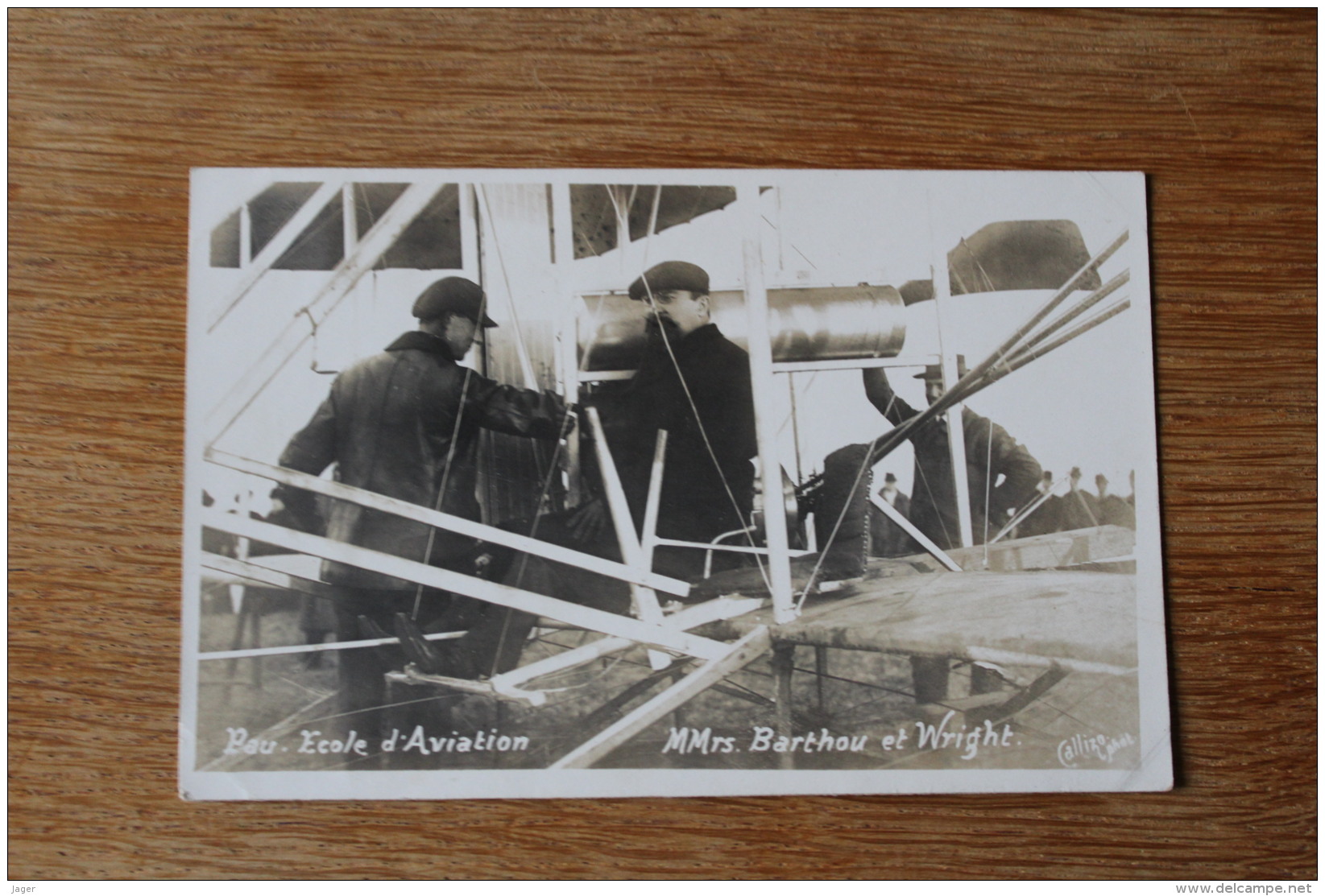 Cpa  Aviation Pau   Ecole D'aviation Mr Barthou  Et Wright   Callizo Photo  1909 - ....-1914: Précurseurs