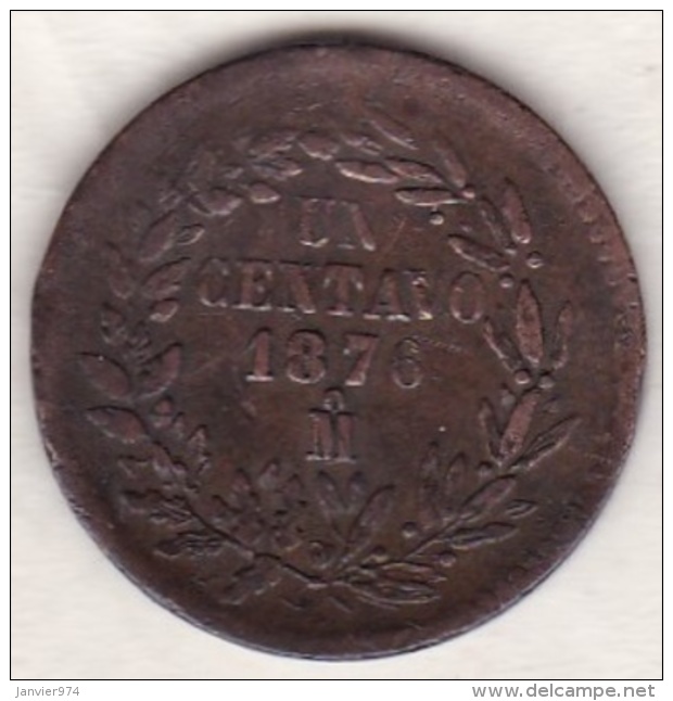 Mexico SECOND REPUBLIC . 1 Centavo 1876 Mo.  KM# 391.6 - Mexique