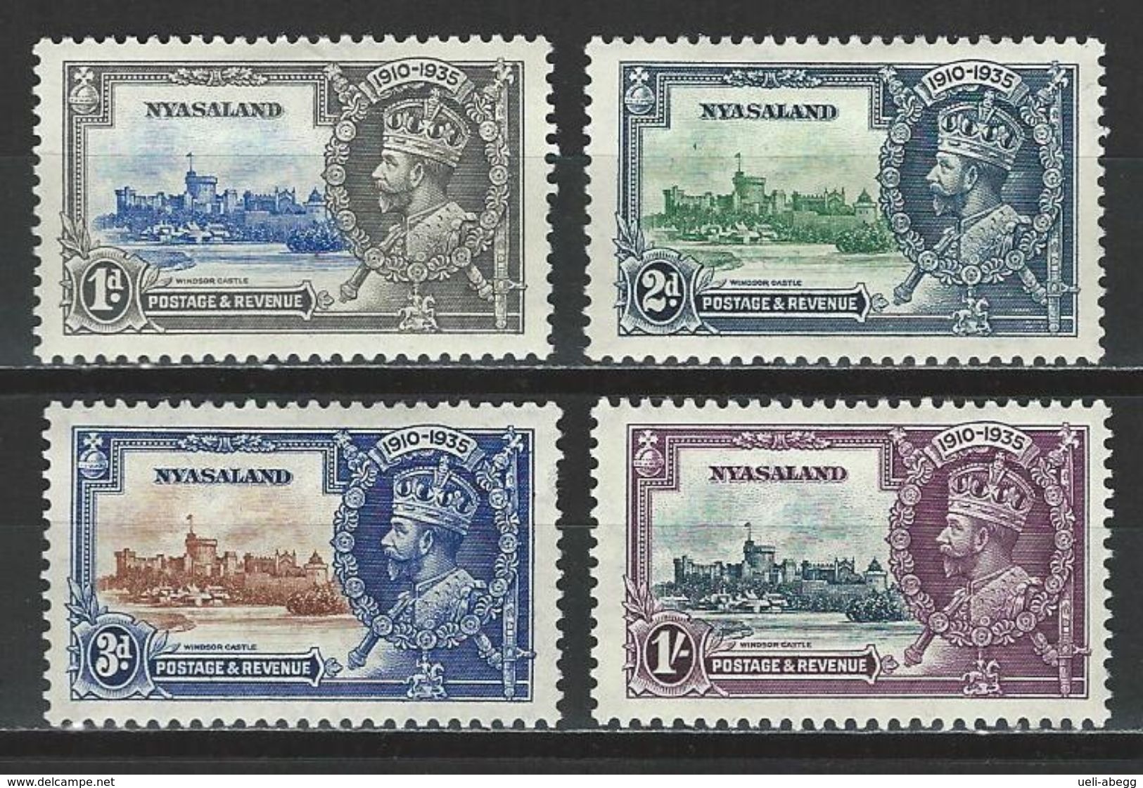 Nyasaland. SG 123-26, Mi 45-48 * MH - Nyassaland (1907-1953)