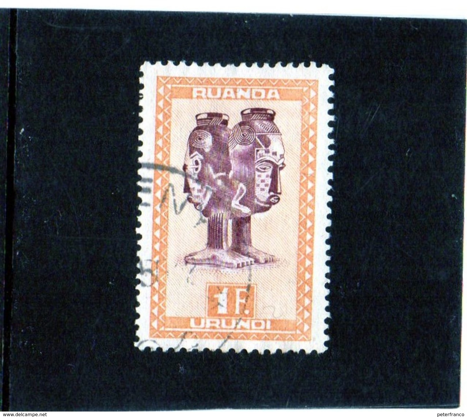 B - 1948 Ruanda - Maschere - Used Stamps