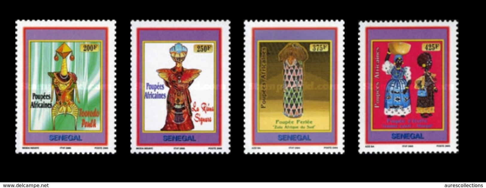 SENEGAL 2006 - POUPEES AFRICAINES - AFRICAN DOLLS PUPPETS TOYS BRIDES - RARE -  MNH ** - Poppen