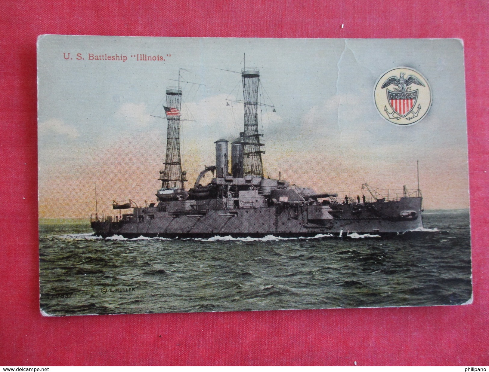 USS Battleship Illinois--ref 2784 - Guerre