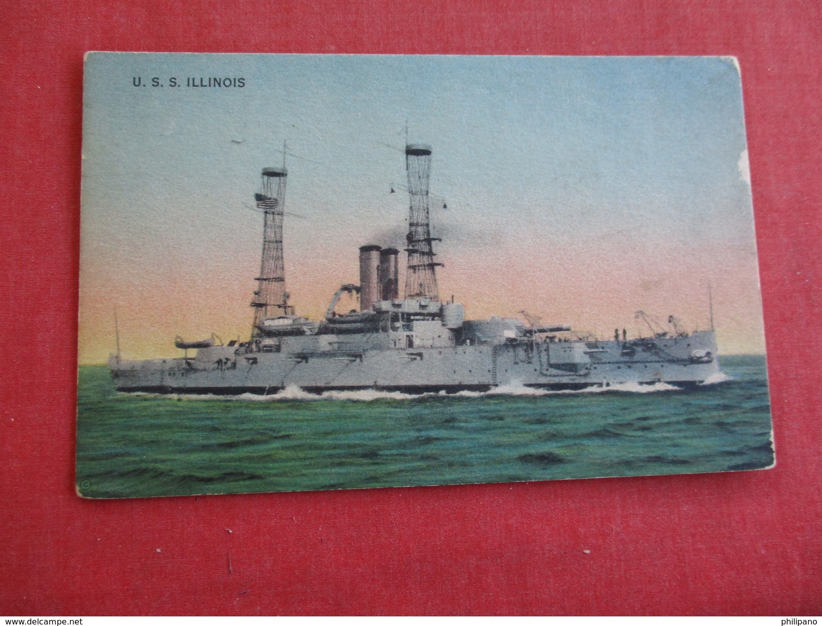 USS Illinois  Ref 2784 - Warships