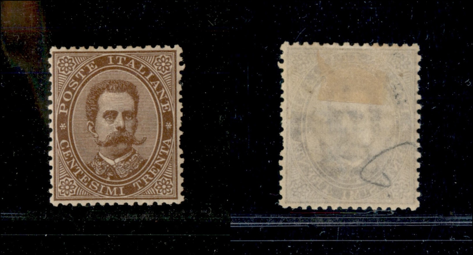 10399 REGNO - 1879 - 30 Cent Effige (41) - Ottima Centratura-  Nuovo Con Gomma 380) - Sonstige & Ohne Zuordnung