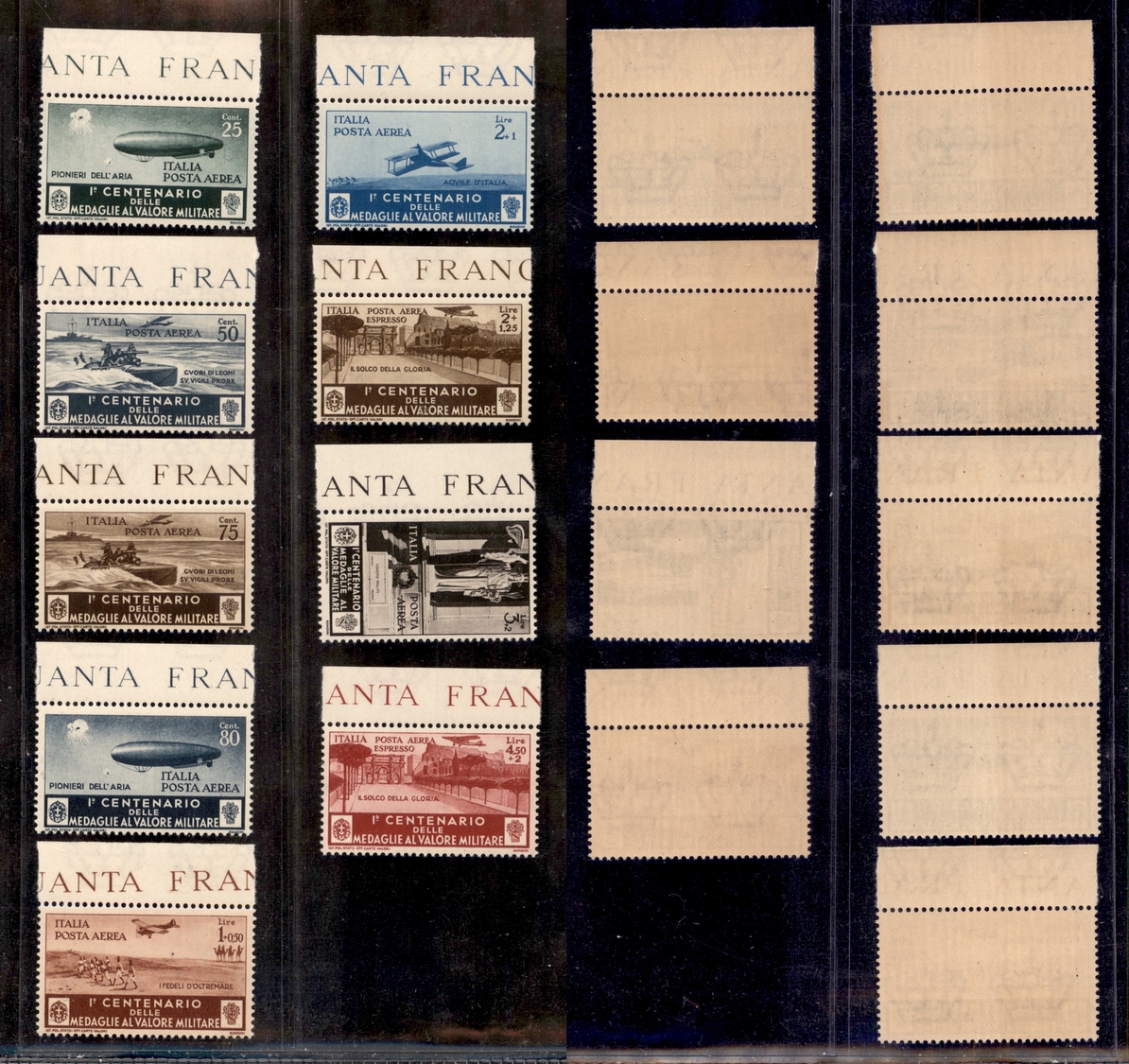 10560 REGNO - 1934 - Medaglie Al Valore P. Aerea (A74/A82) - Bordo Di Foglio - Gomma Integra (250+) - Autres & Non Classés