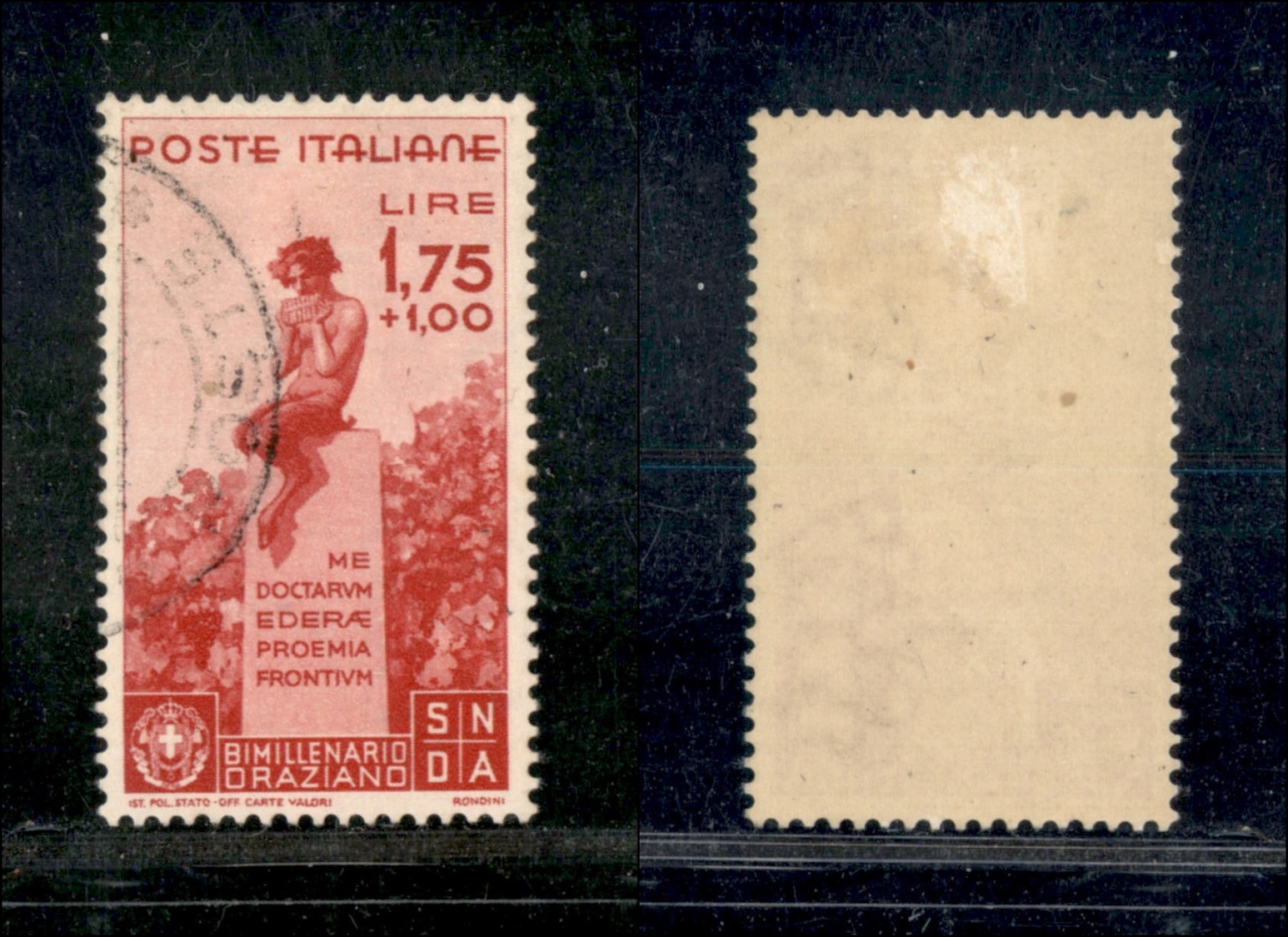 10568 REGNO - 1936 - 1,75 Lire + 1 Lira Carminio Orazio (404) - Usato (450) - Sonstige & Ohne Zuordnung
