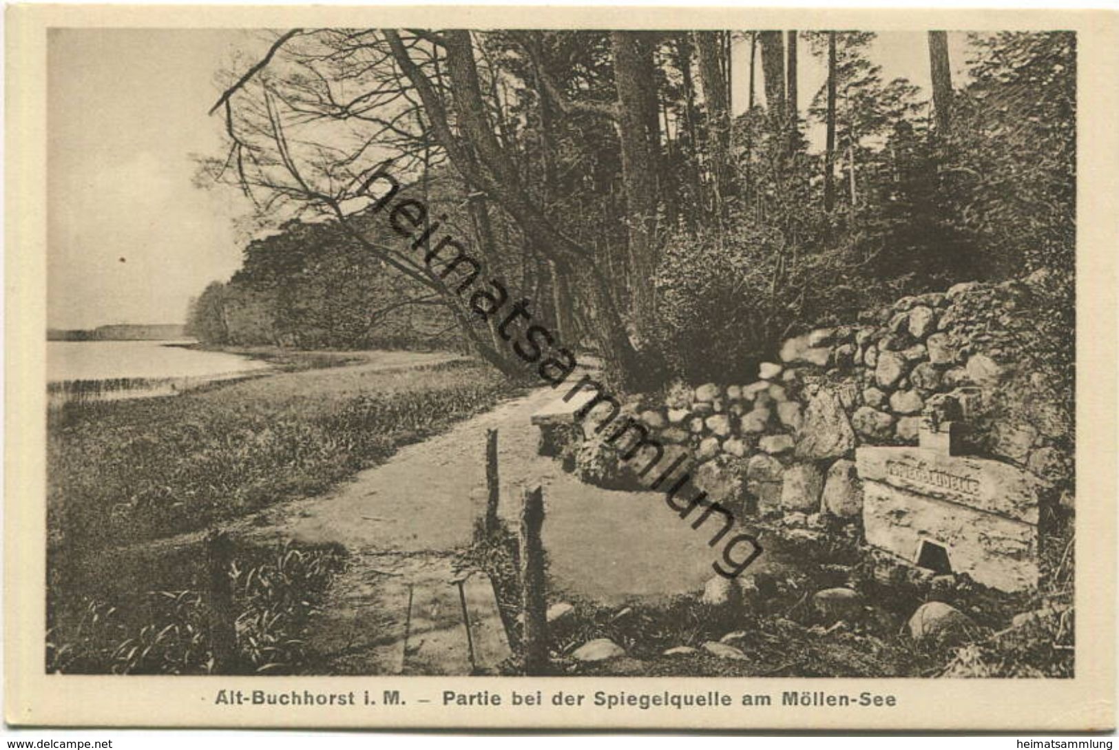 Alt-Buchhorst - Partie Bei Der Spiegelquelle Am Möllen-See 1925 - Verlag W. Meyerheim Berlin - Grünheide