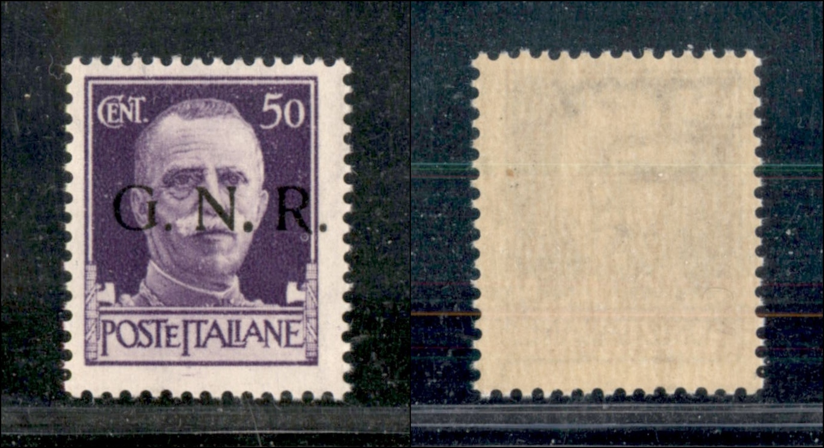 10785 REPUBBLICA SOCIALE - 1943 - GNR Brescia - 50 Cent (477/Ipb) - N Punto Grosso - Gomma Integra (160) - Autres & Non Classés