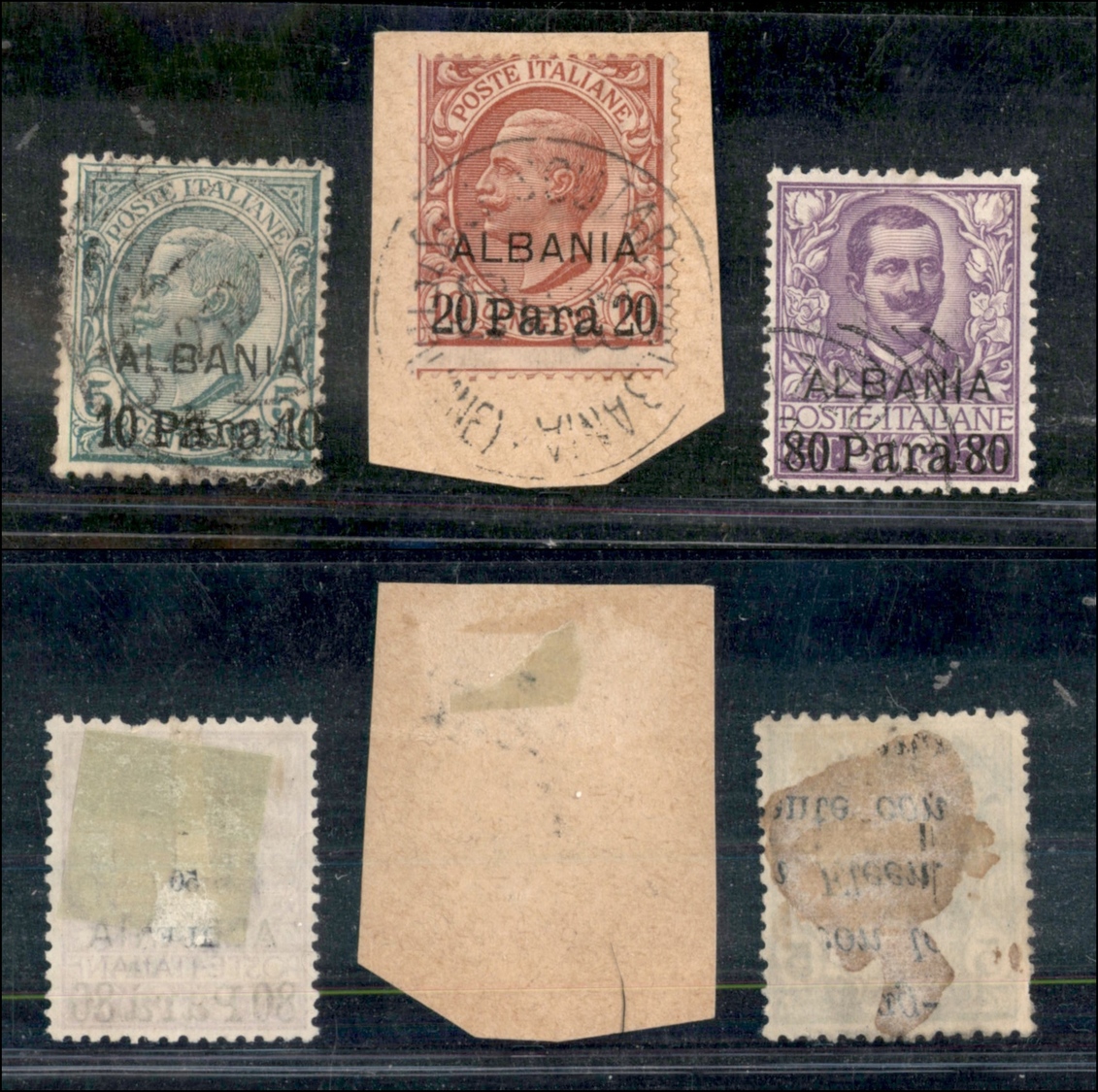 11203 UFFICI POSTALI ESTERO - ALBANIA - 1907 - Italia Soprastampati (7/9) - Serie Completa Di 3 Valori - Usati - Uno Su  - Other & Unclassified