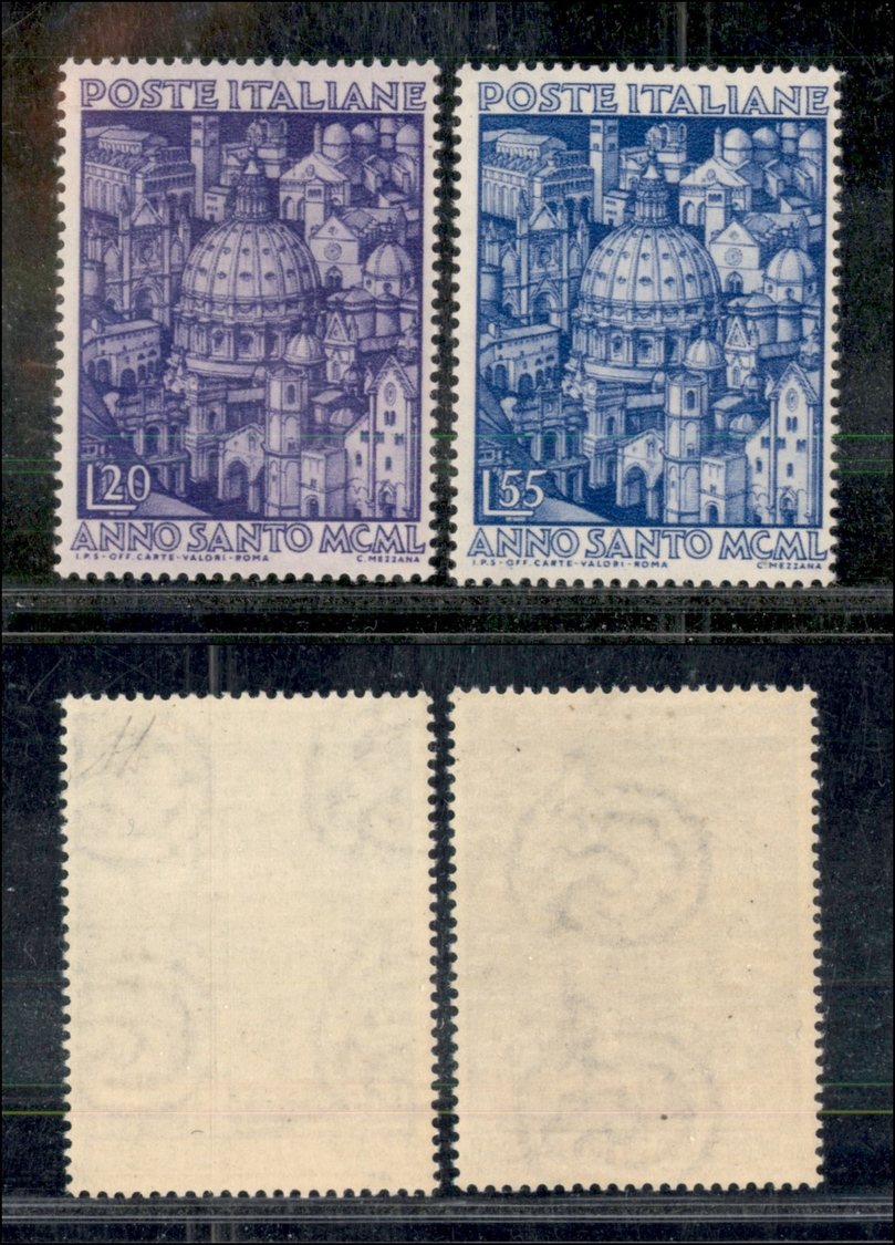 11638 REPUBBLICA - 1950 - Anno Santo (620/621) - Serie Completa Di 2 Valori - Gomma Integra (120) - Other & Unclassified