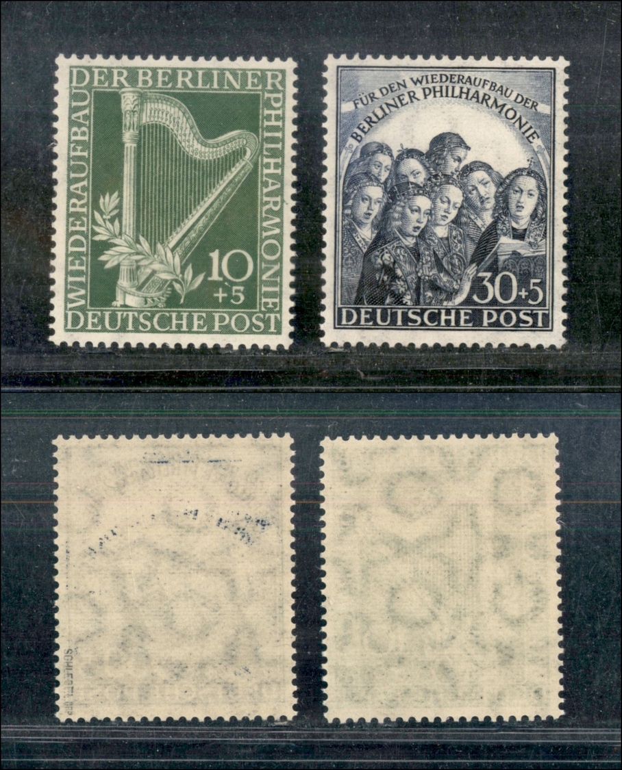 12070 ESTERO - GERMANIA - GERMANIA - Berlino - 1950 - Berliner Philarmonie (72/73) - Serie Completa Di 2 Valori - Gomma  - Autres & Non Classés
