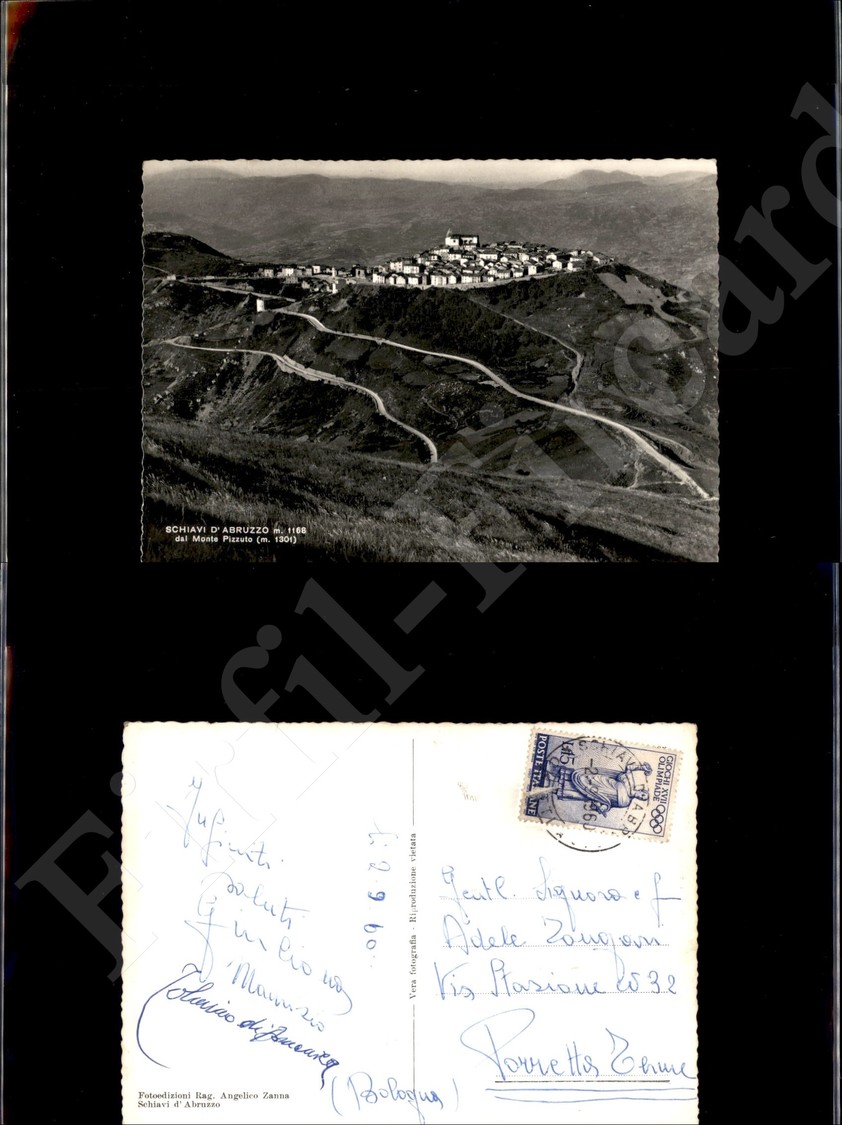 12197 Cartoline - Paesaggistiche - Abruzzo - Schiavi D'Abruzzo (CH) - Ampio Panorama - 2.9.1960 FG - Other & Unclassified