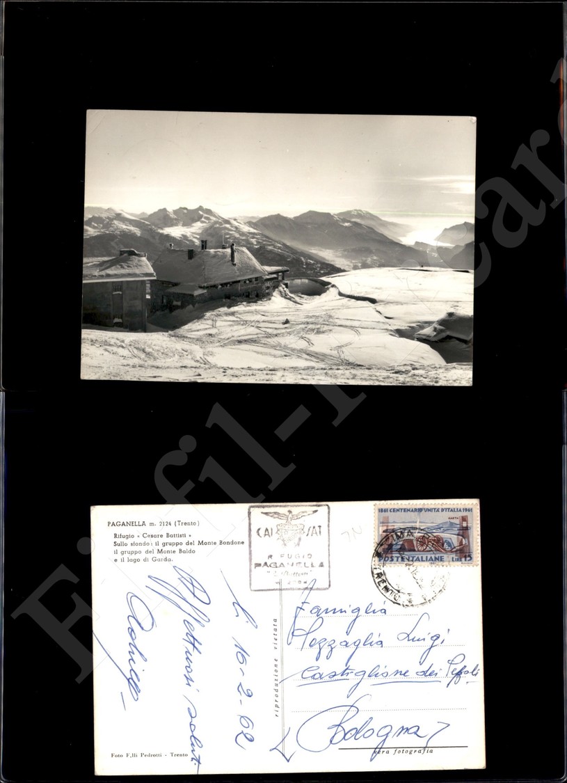 12232 Cartoline - Paesaggistiche - Trentino Alto Adige - Paganella (TN) - Rifugio C.Battisti, Con Timbro - 16.2.1962 FG - Autres & Non Classés