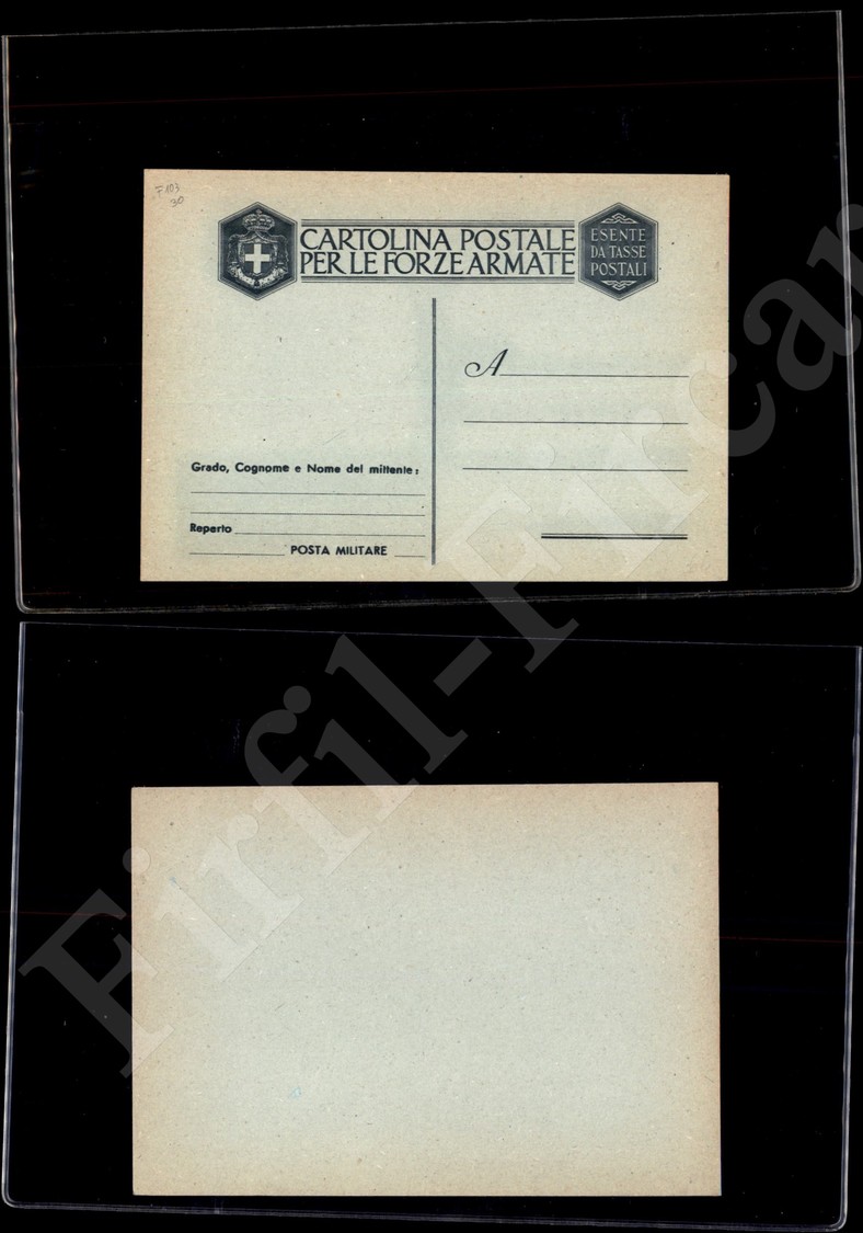 12482 Interi Postali - Fran.Milit. 1944 Luogotenenza Umberto I (F103) - Nuova - Autres & Non Classés
