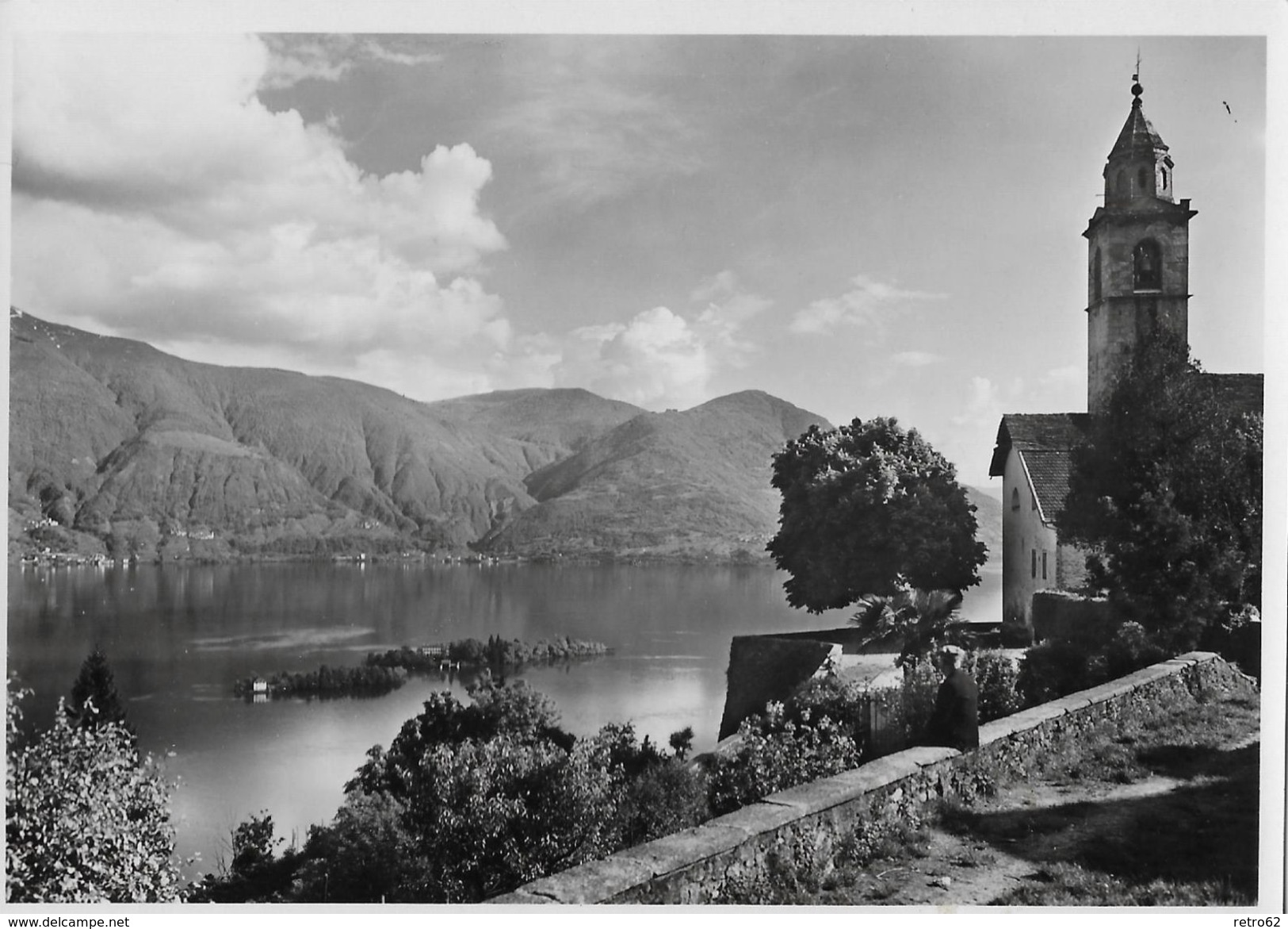 RONCO → La Chiesetta E Le Jsole, Fotokarte Ca.1960 - Ronco Sopra Ascona